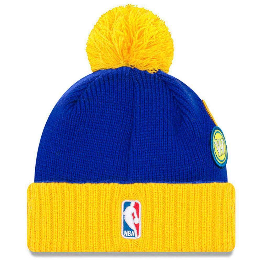 Golden State Warriors New Era NBA 2018 NBA Draft Knit Beanie - Blue
