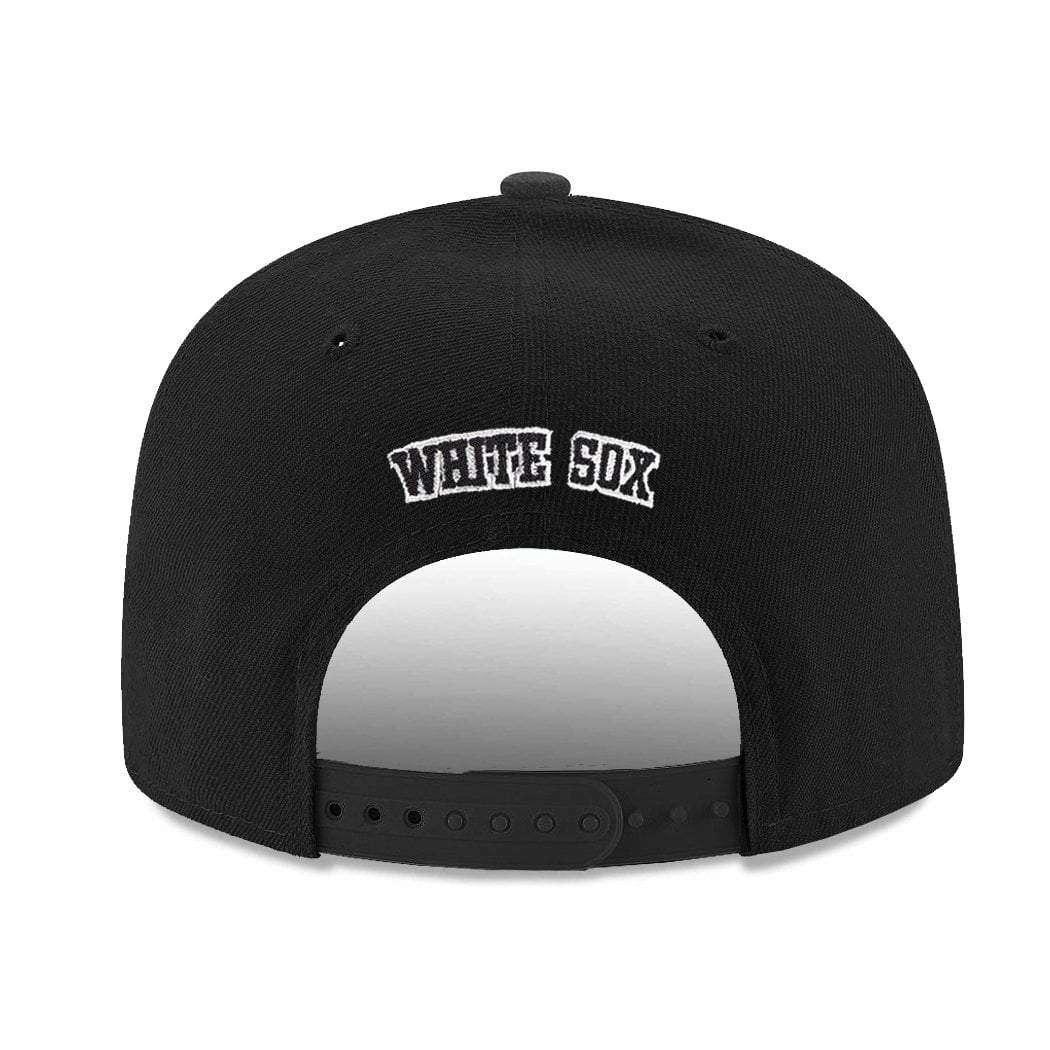 Chicago White Sox New Era MLB Pre-Curved Team 9FIFTY Snapback Hat - Black