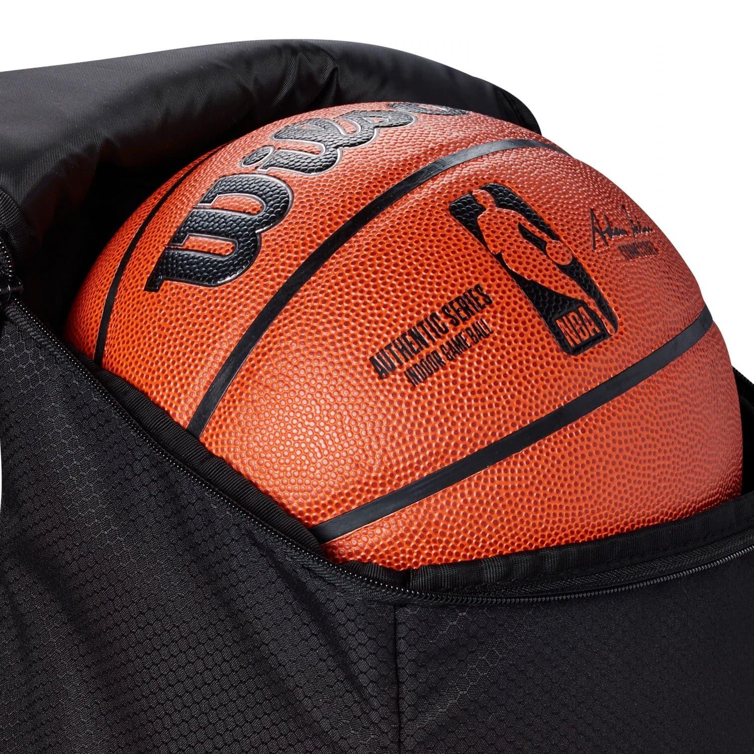 Wilson NBA Authentic Basketball Carry Backpack Bag - Black