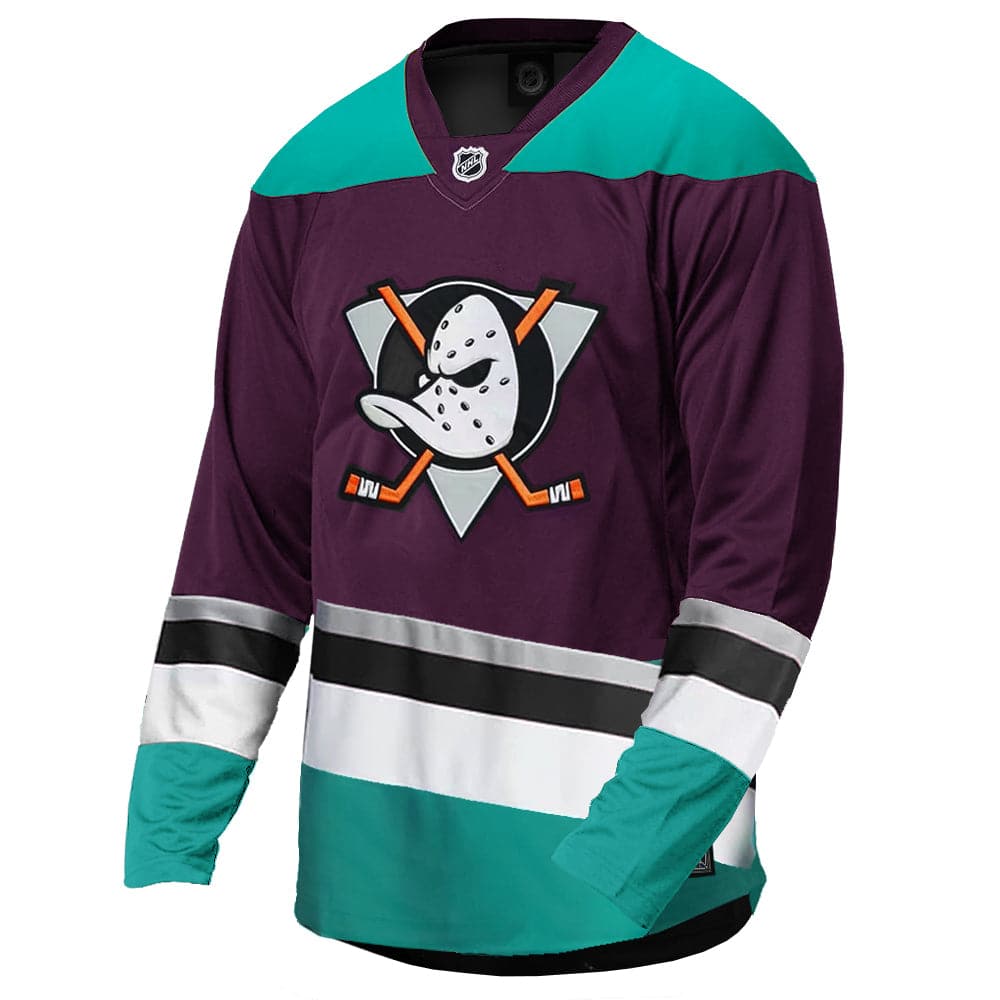 Anaheim Mighty Ducks Majestic NHL Fan Replica Jersey - Purple
