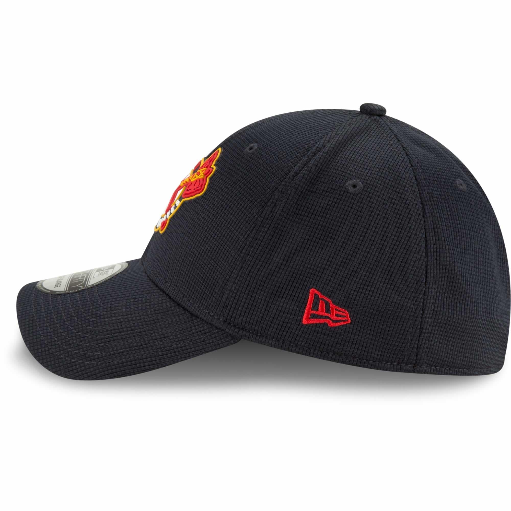 Atlanta Braves New Era MLB Clubhouse 39THIRTY Flex Fit Curve Hat - Navy