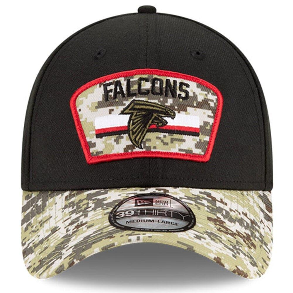 Atlanta Falcons New Era NFL 2021 Salute To Service 39THIRTY Flex Fit Hat - Black