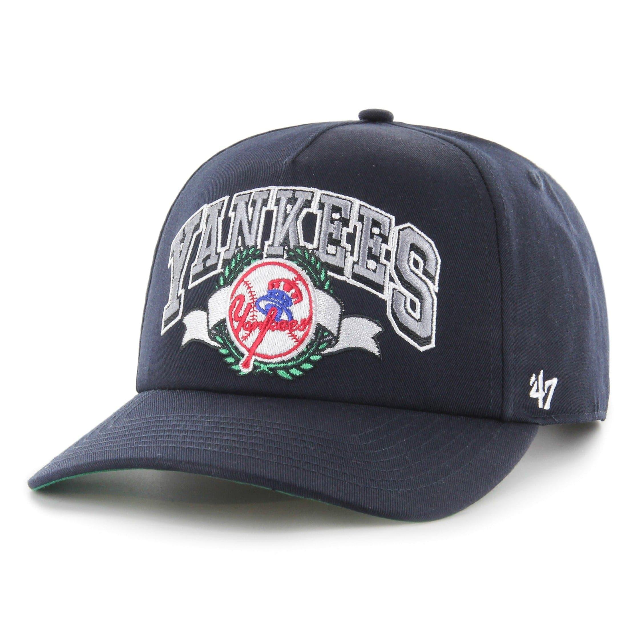 New York Yankees '47 MLB Laurel MVP DP Pre-Curved Snapback Hat - Navy