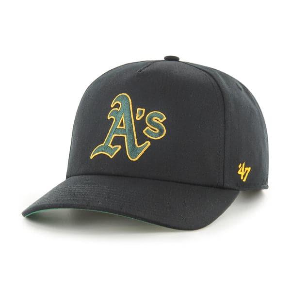 Oakland Athletics '47 MLB Team Nantasket Pre-Curved Snapback Hat - Black