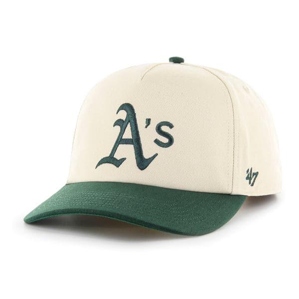 Oakland Athletics '47 MLB Team 2T Nantasket Pre-Curved Snapback Hat - Natural