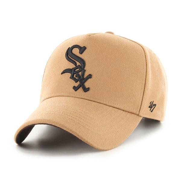 Chicago White Sox '47 MLB Monochrome Logo MVP DT Snapback Hat - Camel