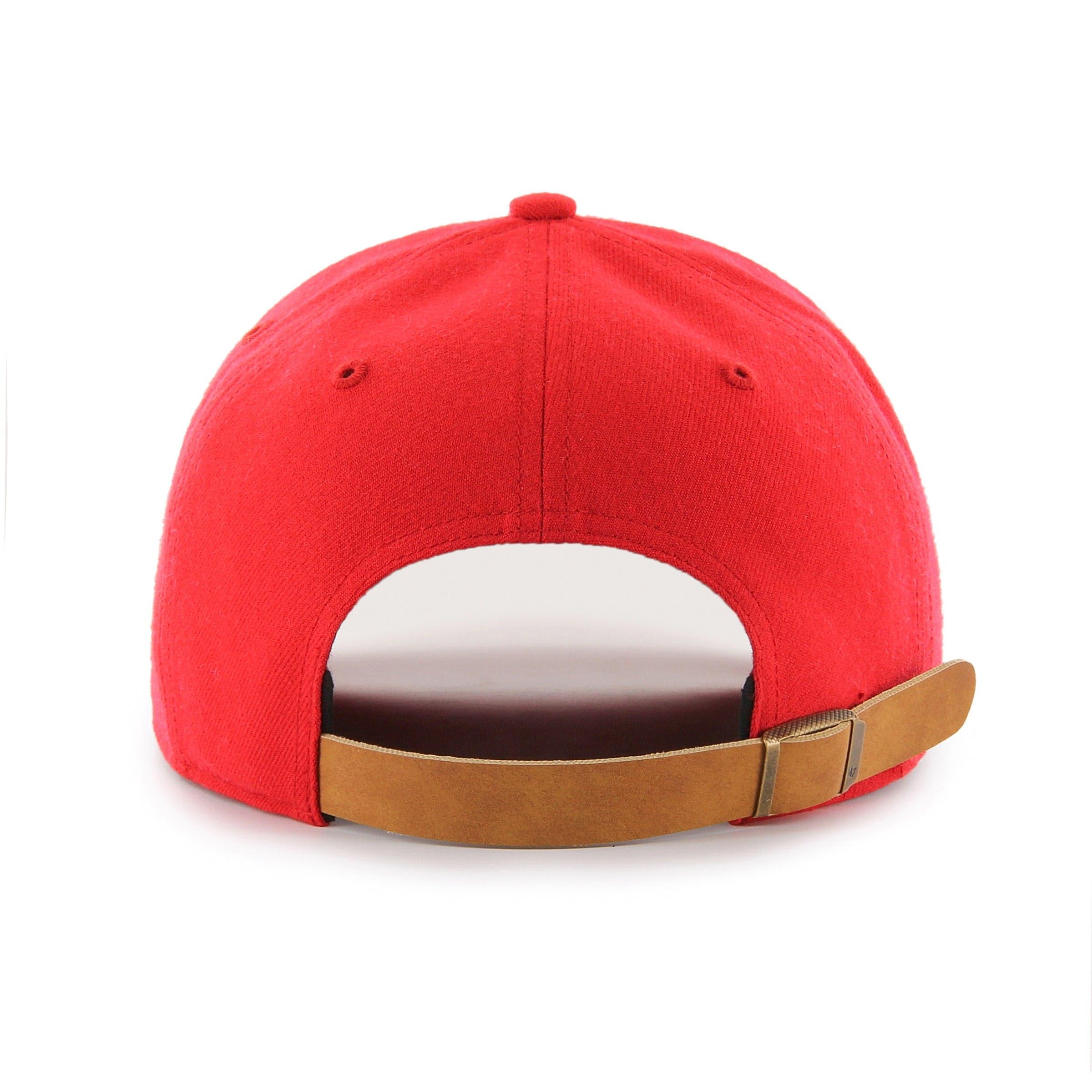 Chicago Blackhawks ‘47 NHL 2T Tannery MVP DP Pre-Curved Strapback Hat - Red