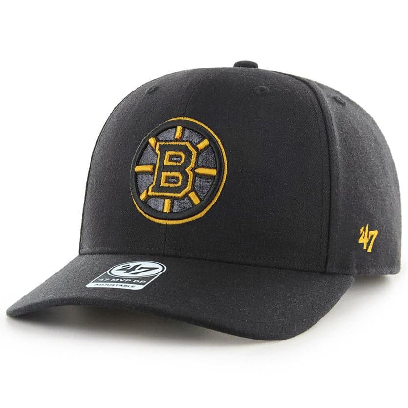 Boston Bruins ‘47 NHL Highlight MVP DP Pre-Curved Snapback Hat - Black