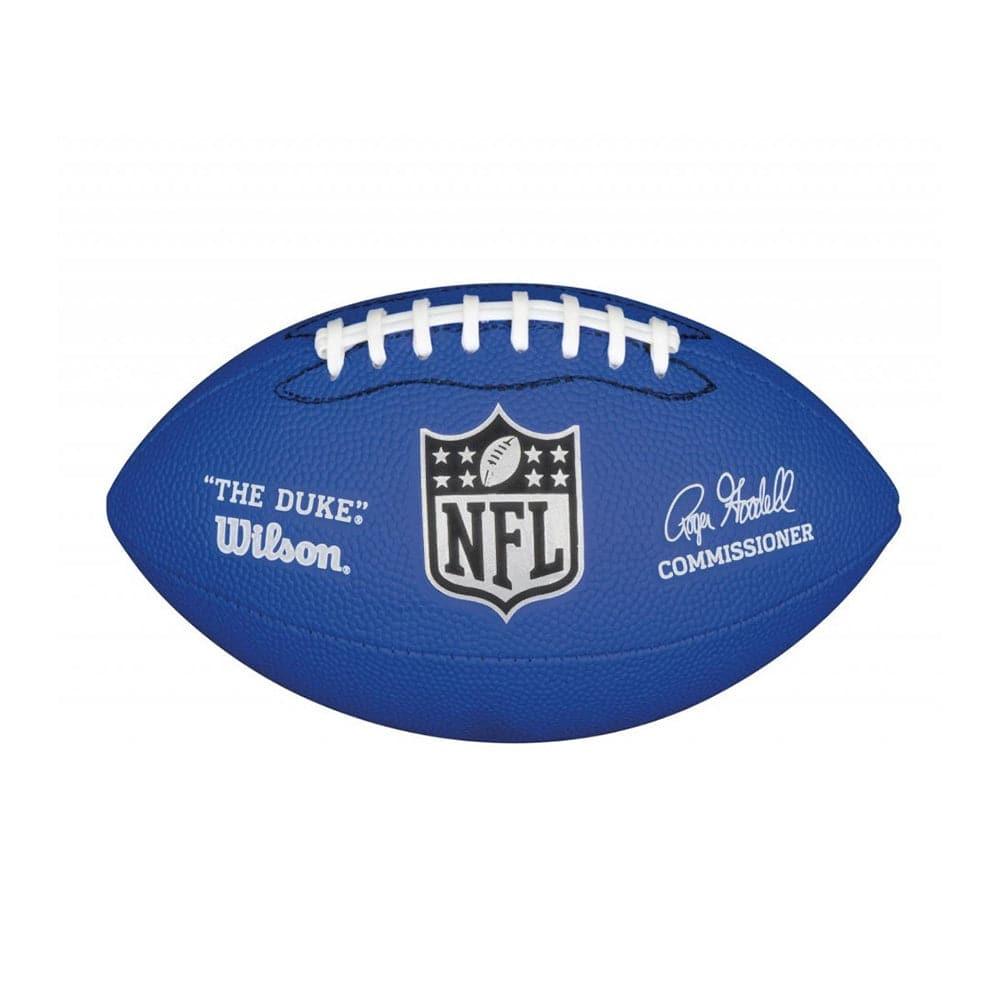 Wilson NFL Silver Shield Logo Mini Soft Touch Football Ball - Blue