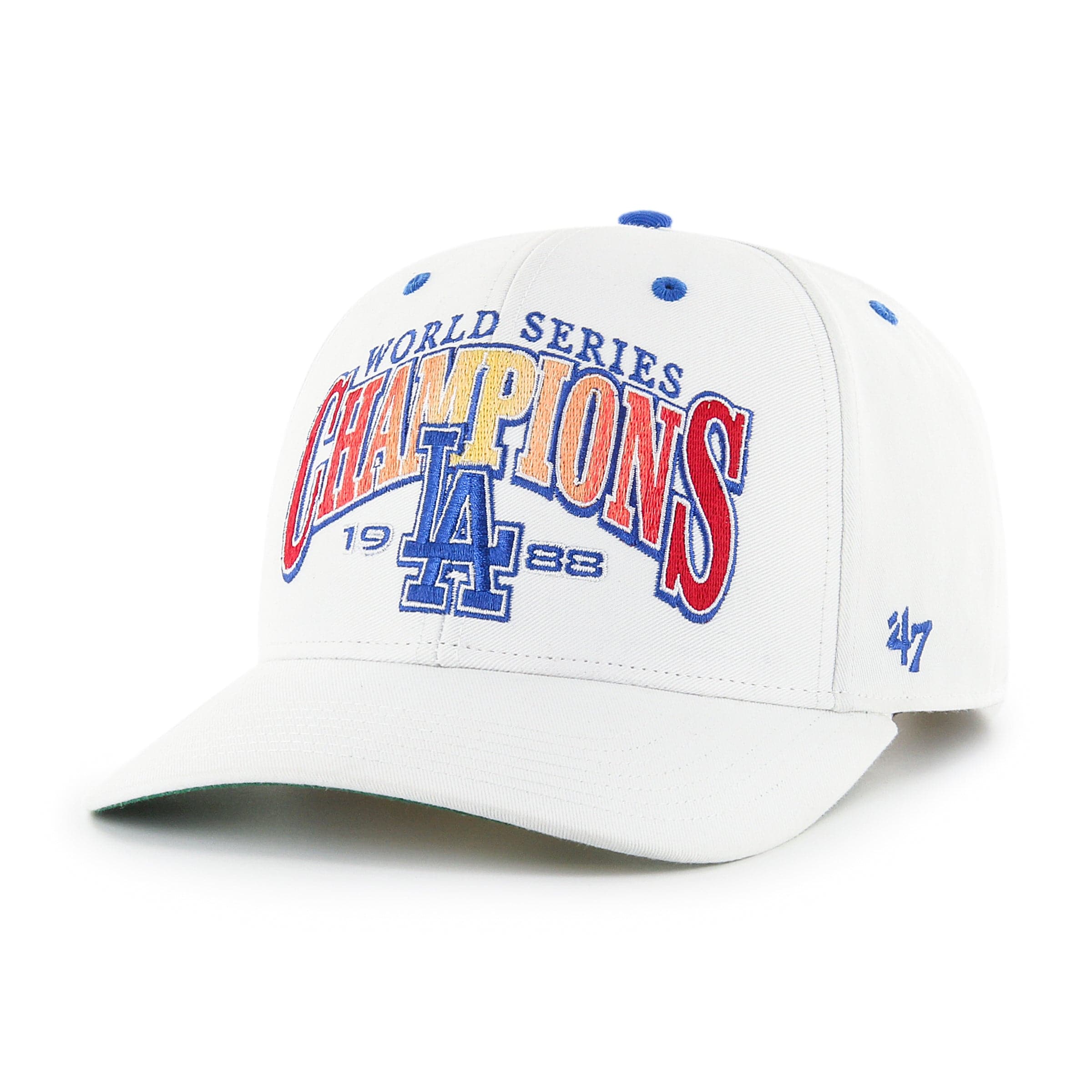 Los Angeles Dodgers '47 MLB Arch Champs MVP DP Pre-Curved Snapback Hat - White