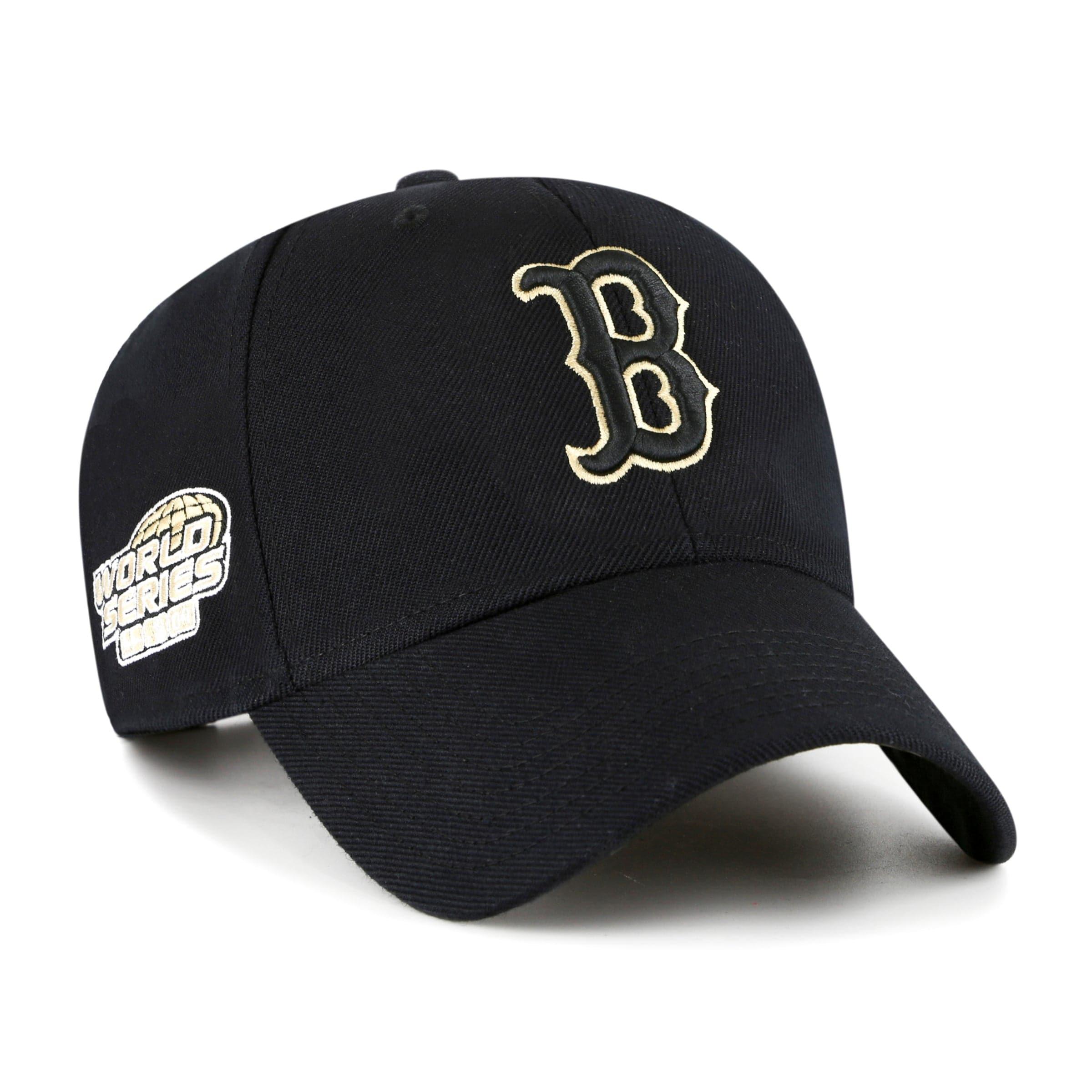 Boston Red Sox '47 MLB Gold World Series MVP Snapback Hat - Black