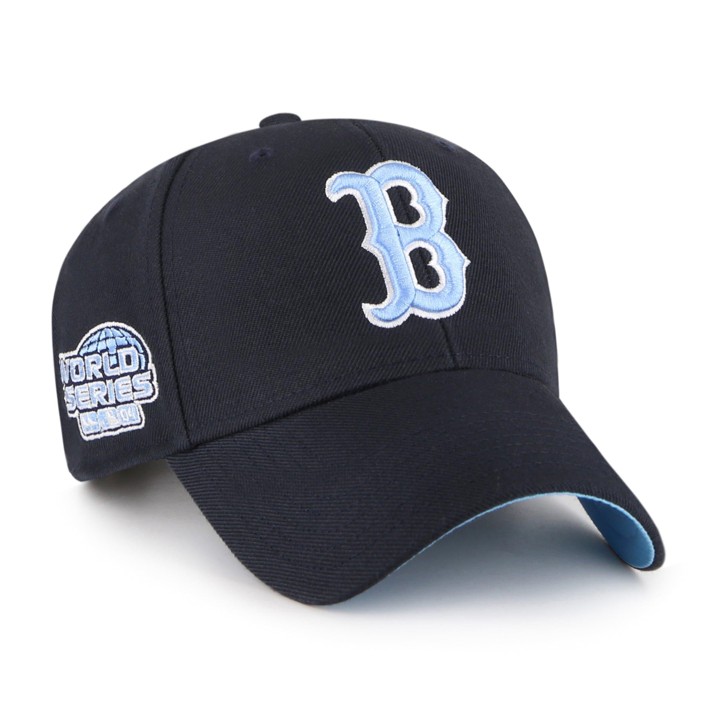 Boston Red Sox '47 MLB Blue World Series Patch MVP Snapback Hat - Navy