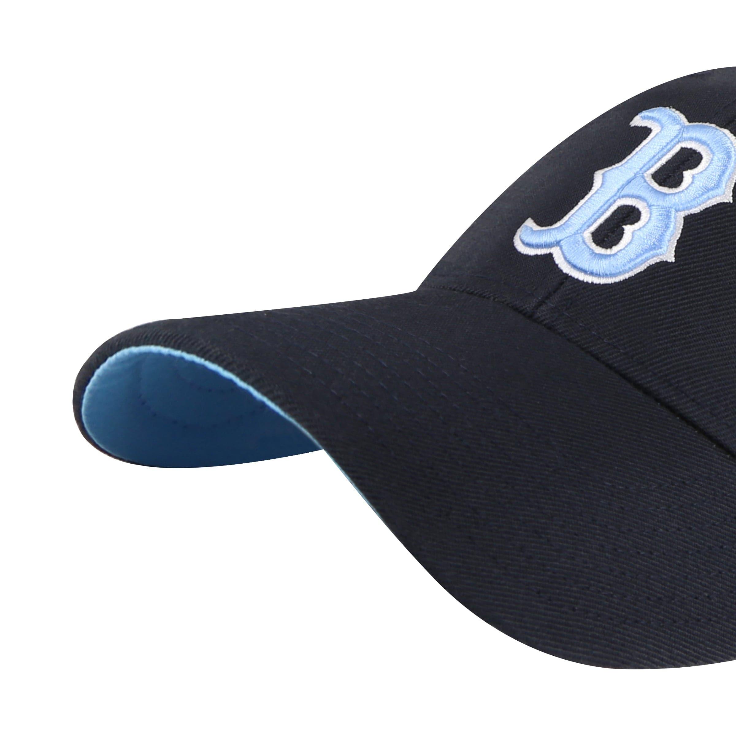 Boston Red Sox '47 MLB Blue World Series Patch MVP Snapback Hat - Navy