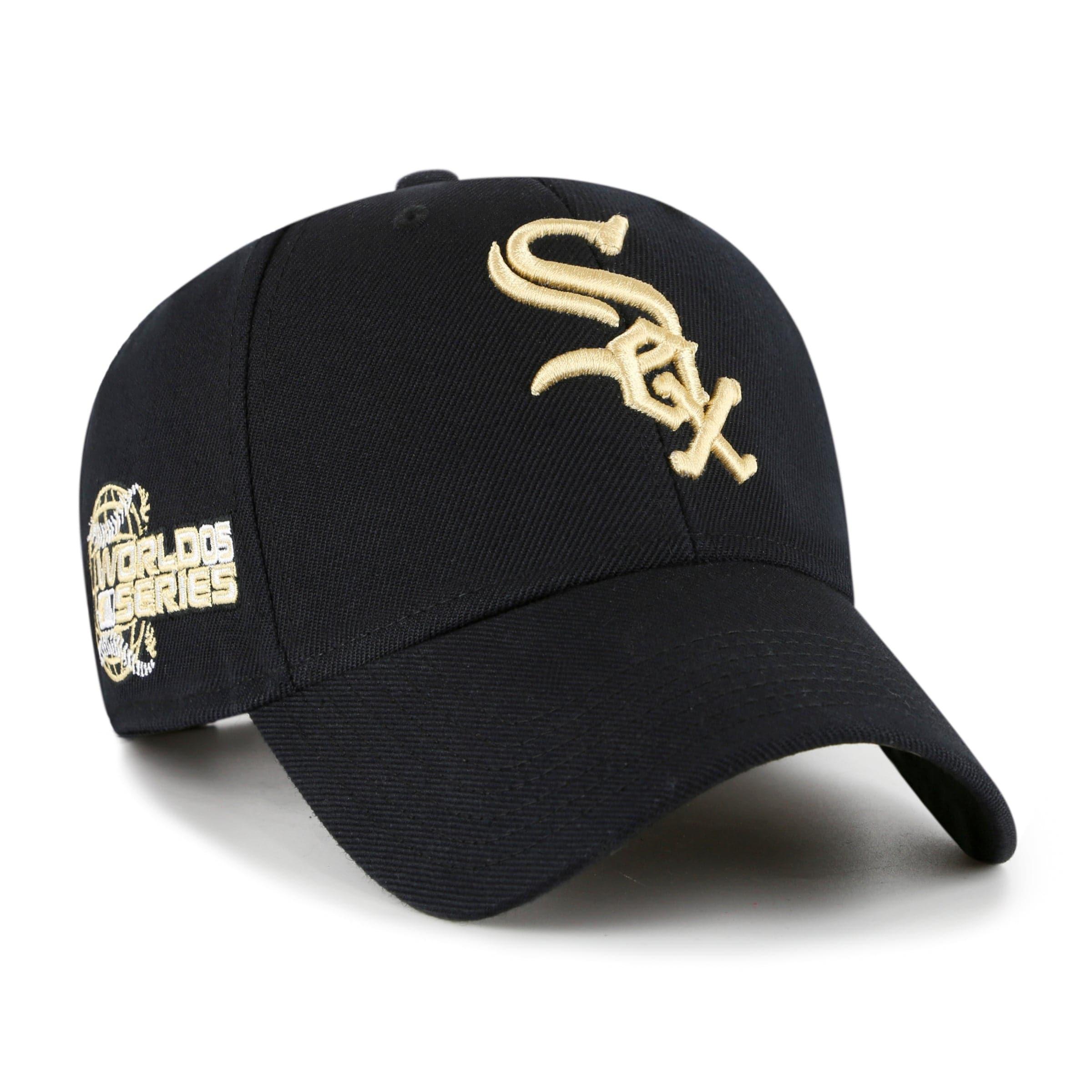 Chicago White Sox '47 MLB Gold World Series MVP Snapback Hat - Black