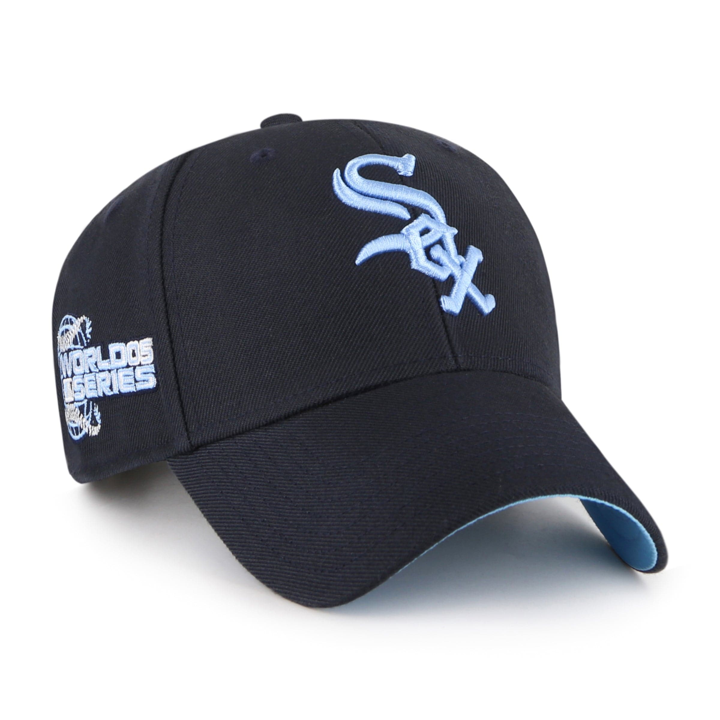 Chicago White Sox '47 MLB Blue World Series Patch MVP Snapback Hat - Navy