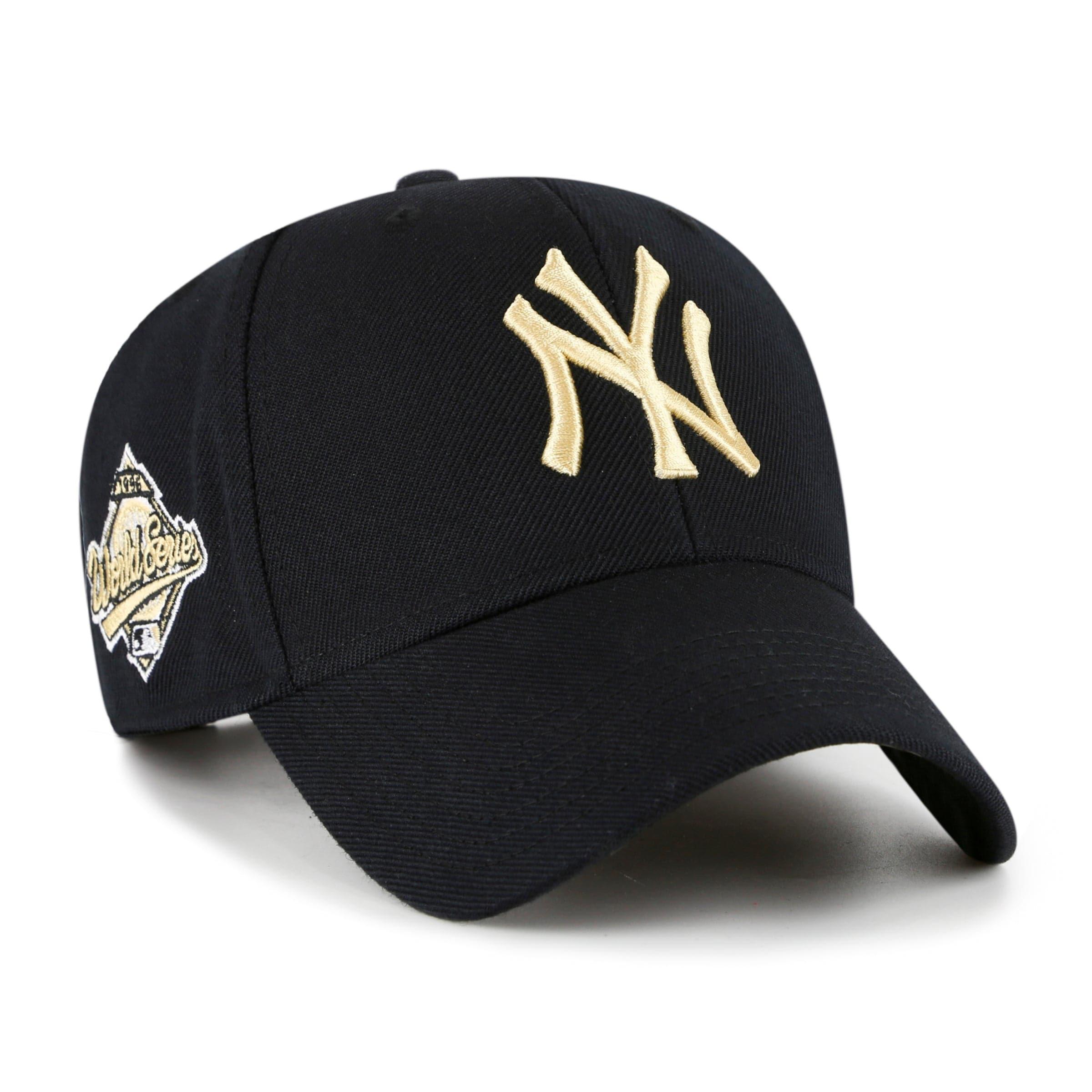 New York Yankees '47 MLB Gold World Series MVP Snapback Hat - Black