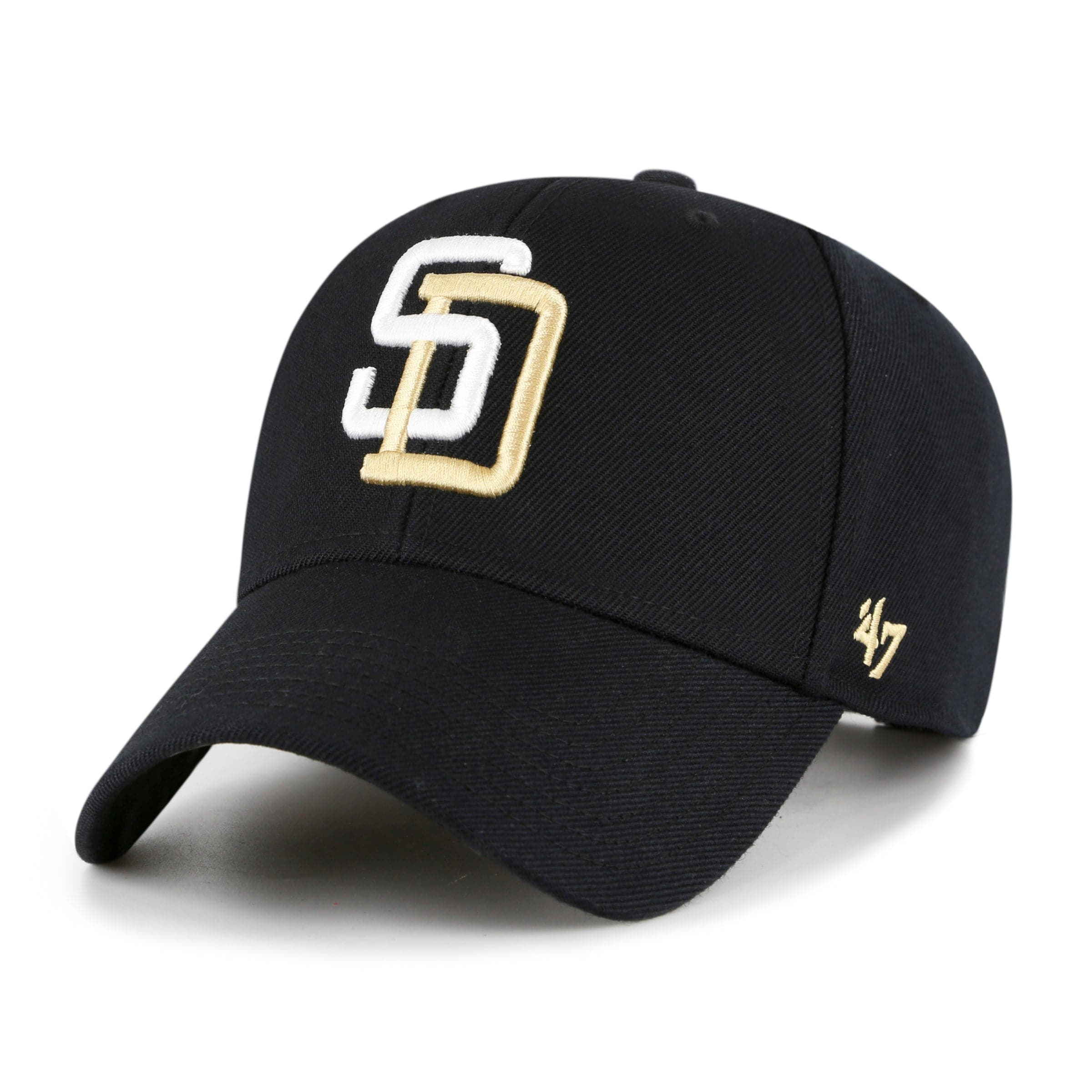 San Diego Padres '47 MLB Gold World Series MVP Snapback Hat - Black