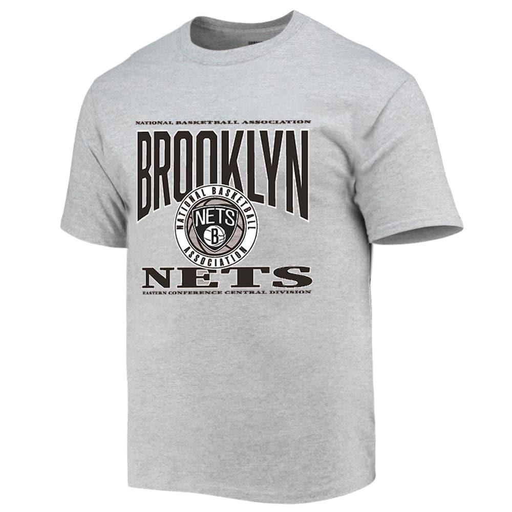 Brooklyn Nets NBA Essentials Stadium Vintage T-Shirt - Grey Marle