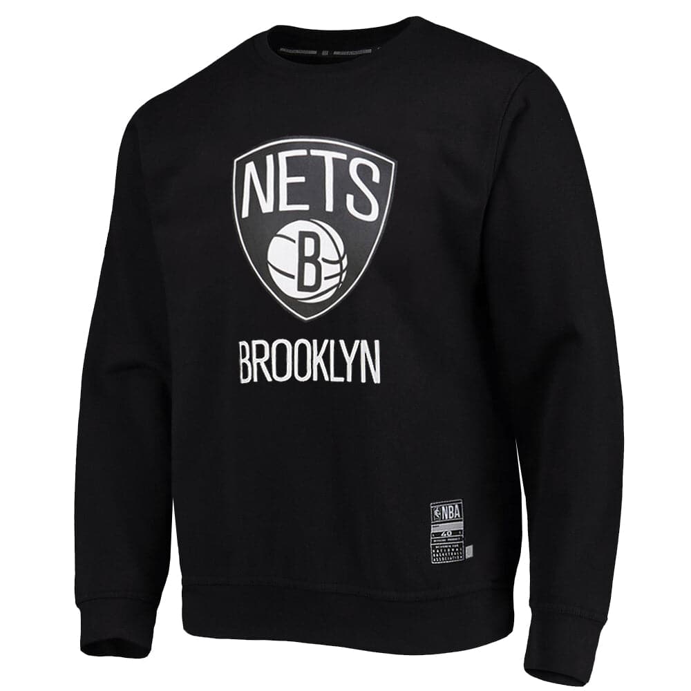 Brooklyn Nets Outerstuff NBA Team Logo Crew Jumper - Black