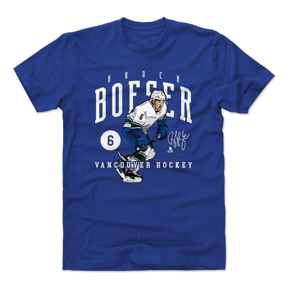 Brock Boeser Vancouver Canucks 500 Level NHL Game T-Shirt - Blue