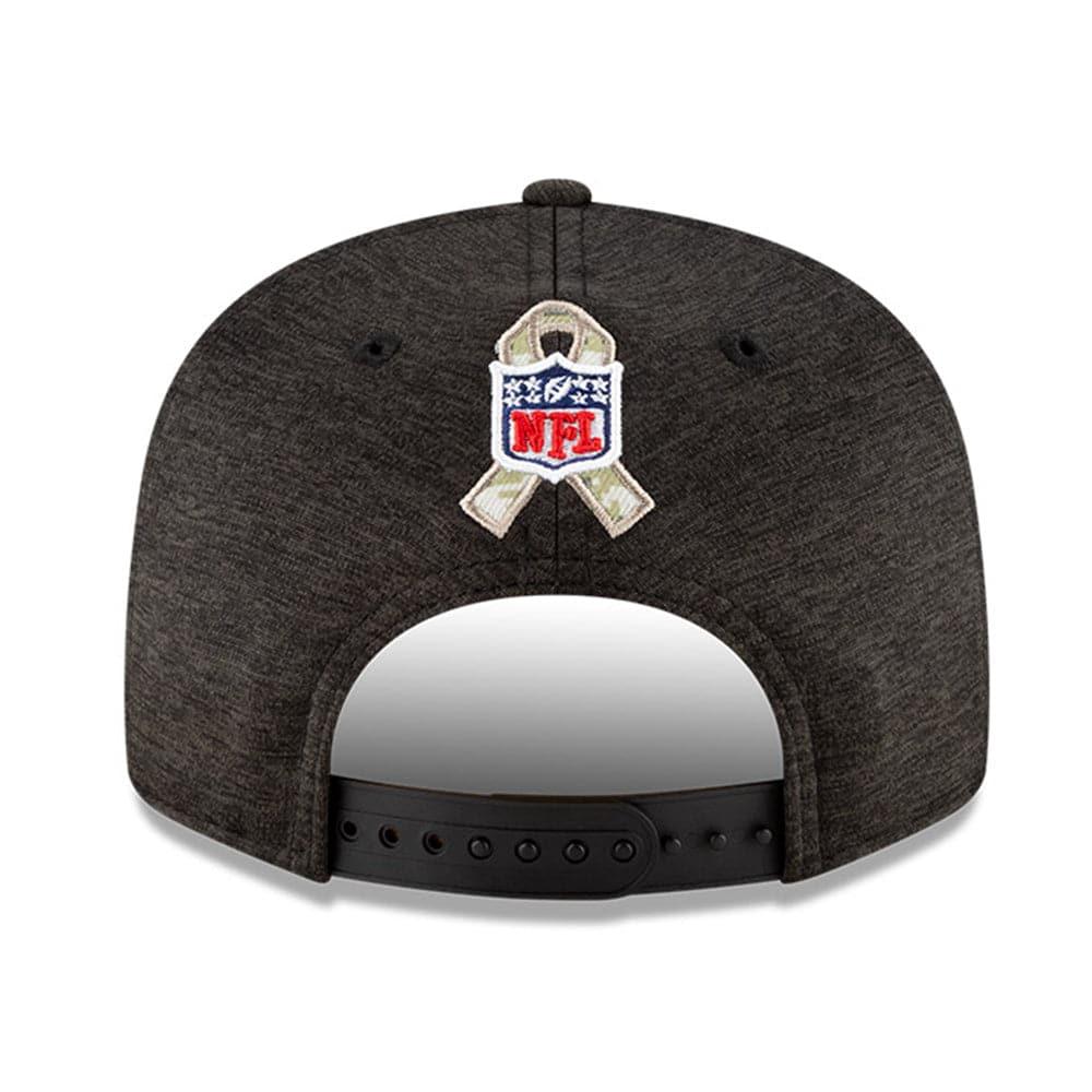New England Patriots New Era NFL 2020 Salute To Service 9FIFTY Snapback Hat - Black