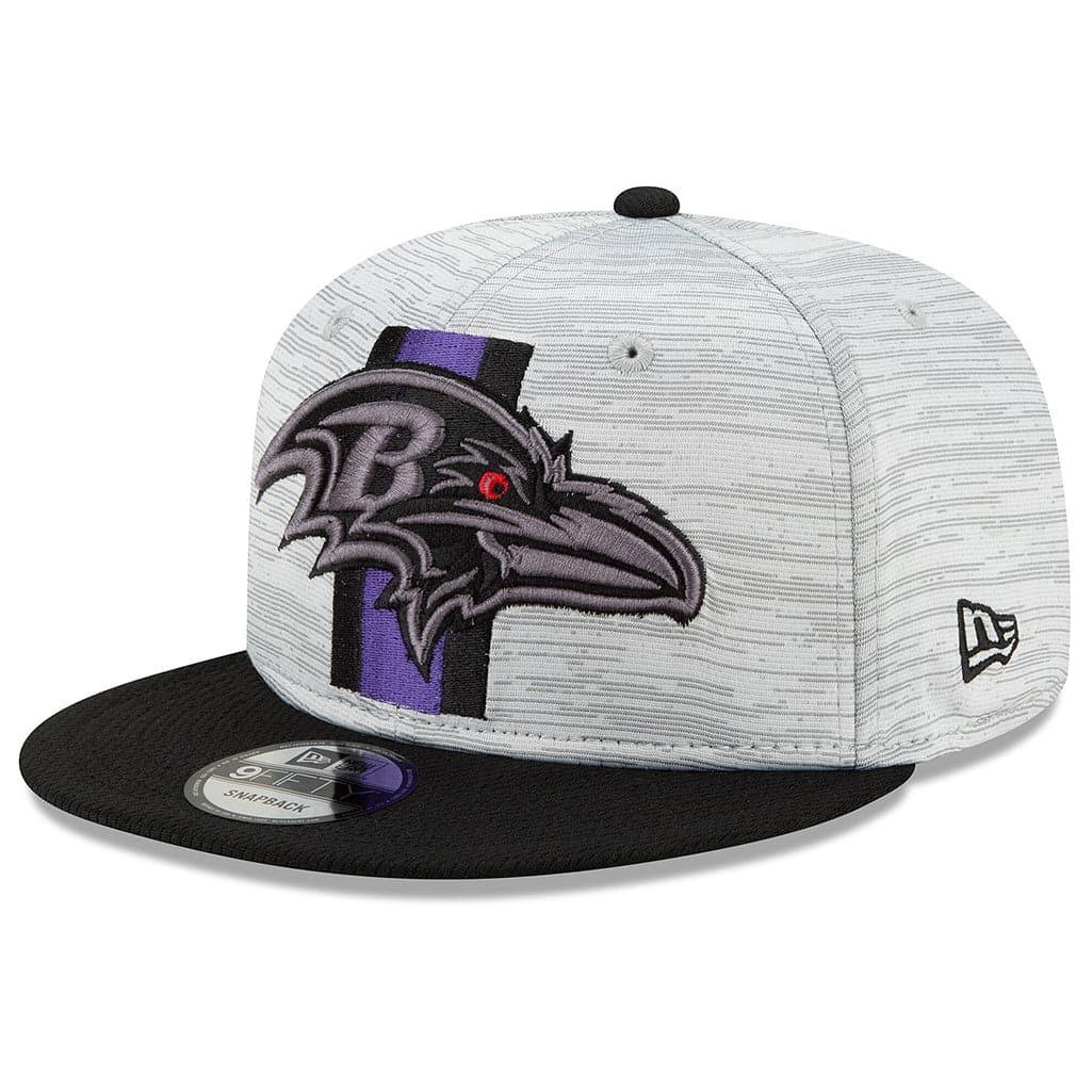 Baltimore Ravens New Era NFL 2021 Training Camp 9FIFTY Snapback Hat - Grey