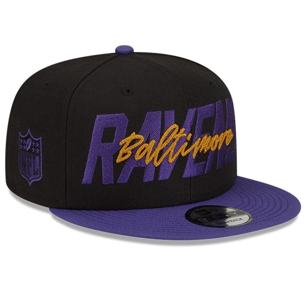 Baltimore Ravens New Era NFL 2022 Draft On-Stage 9FIFTY Snapback Hat - Black