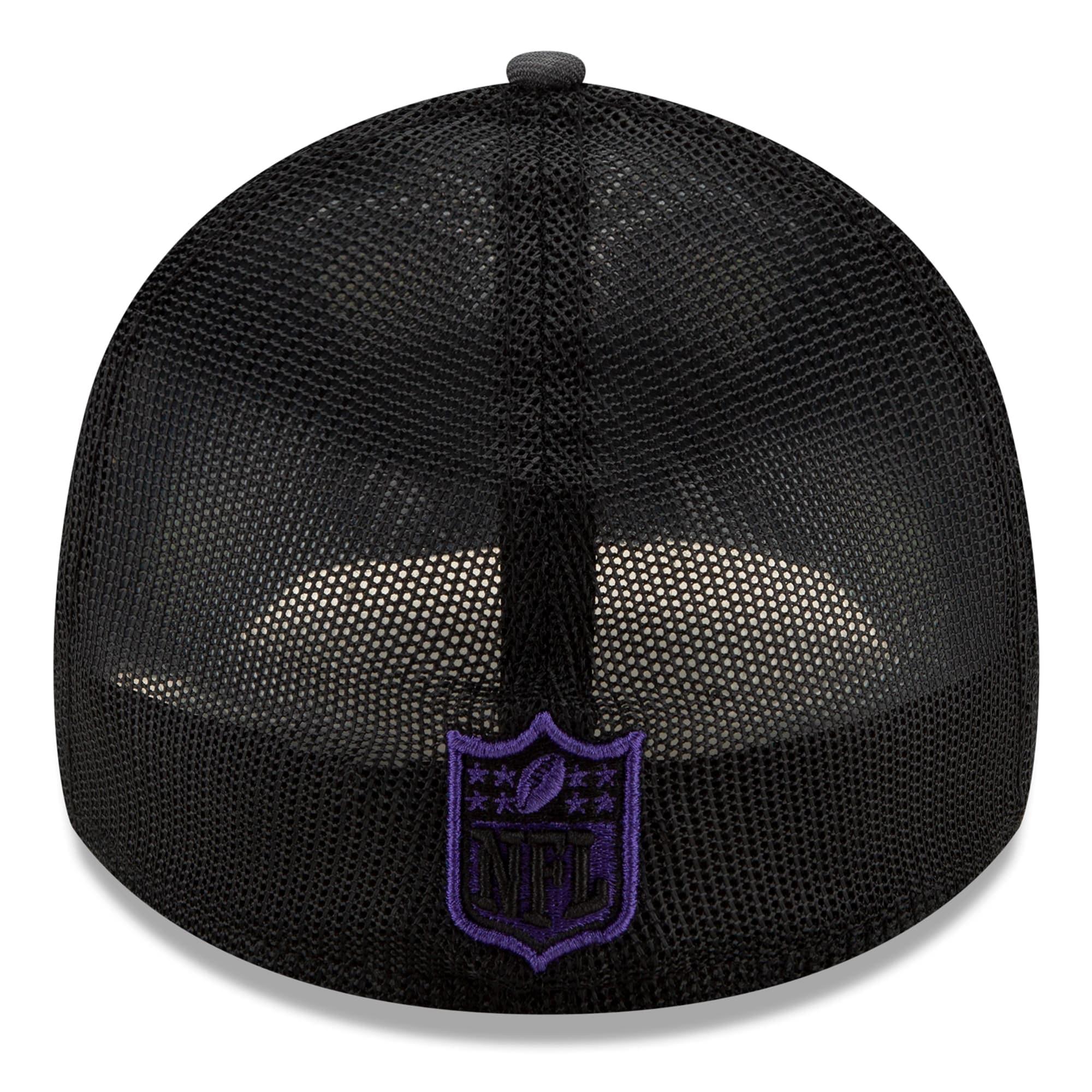 Baltimore Ravens New Era 2021 NFL Draft 39THIRTY Flex Fit Curve Hat - Graphite