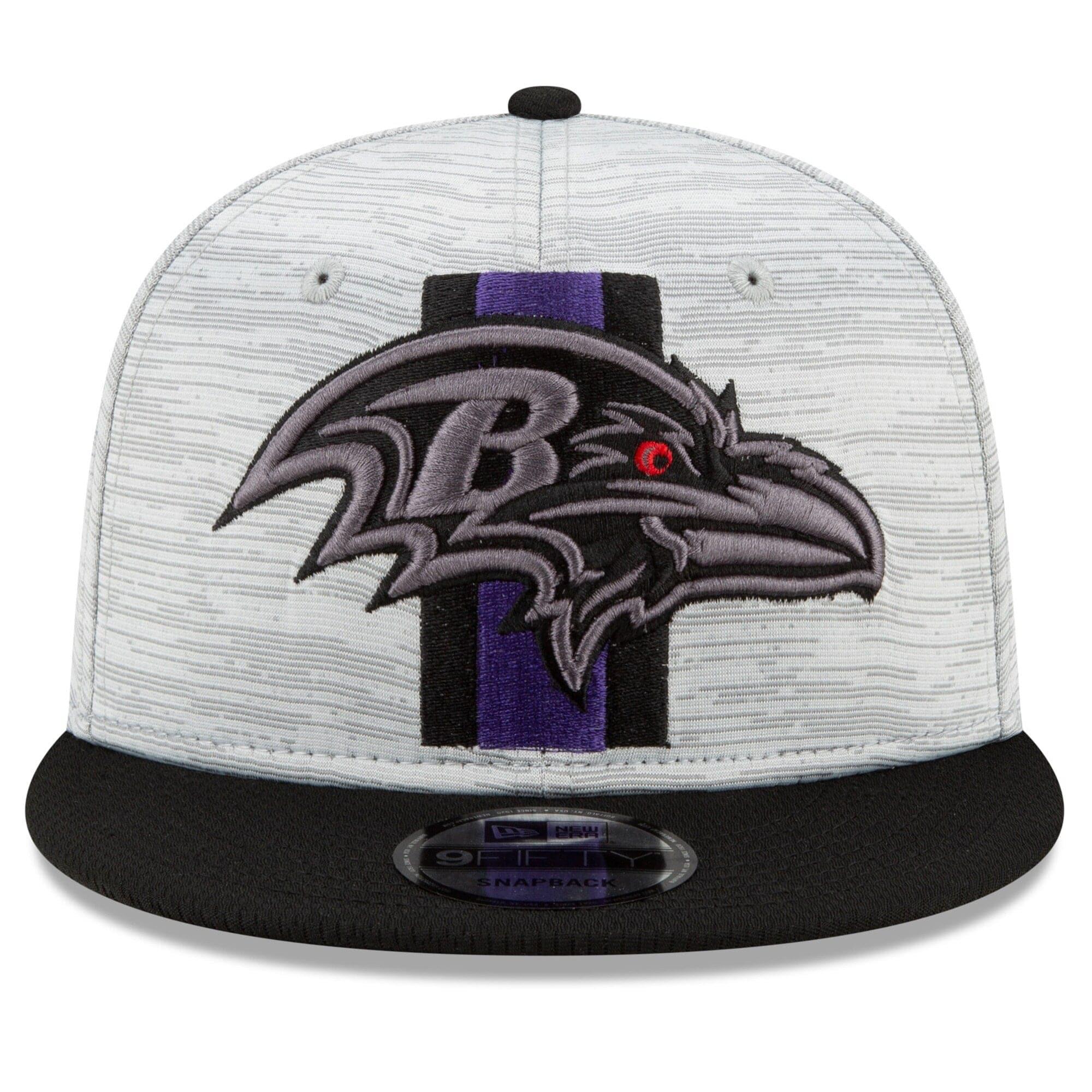 Baltimore Ravens New Era NFL 2021 Training Camp 9FIFTY Snapback Hat - Grey