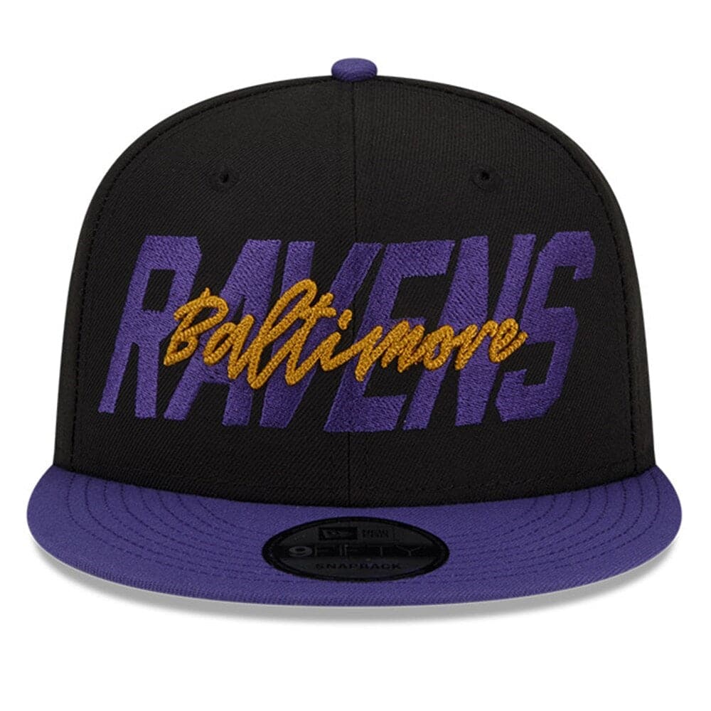 Baltimore Ravens New Era NFL 2022 Draft On-Stage 9FIFTY Snapback Hat - Black