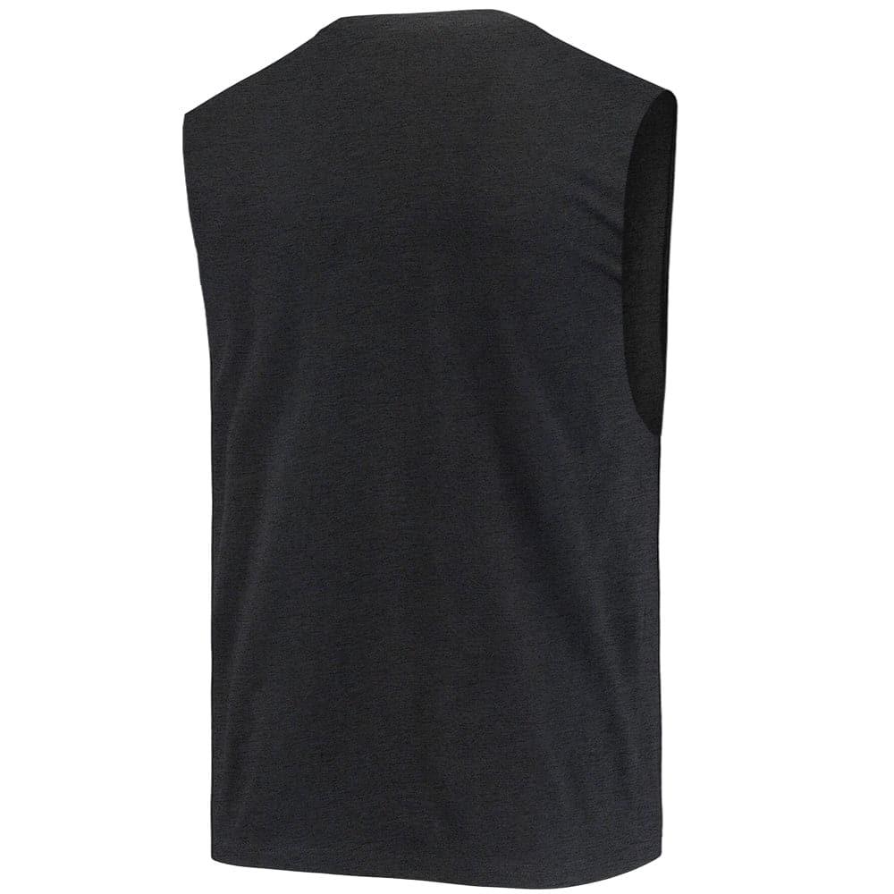 Las Vegas Raiders Majestic NFL Gradient Arch Vintage Muscle T-Shirt - Faded Black