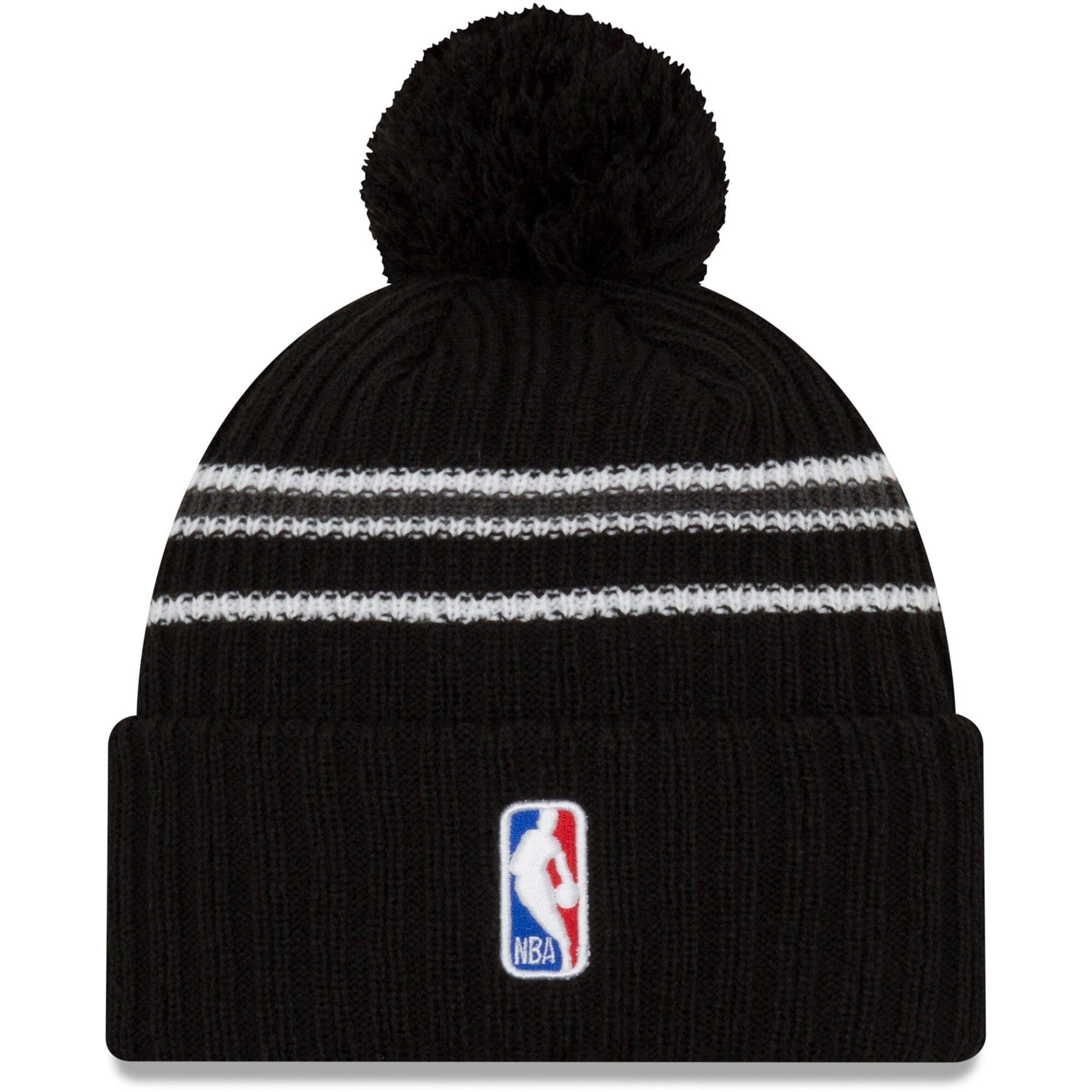 Brooklyn Nets New Era NBA 2020 Back Half Knit Beanie - Black