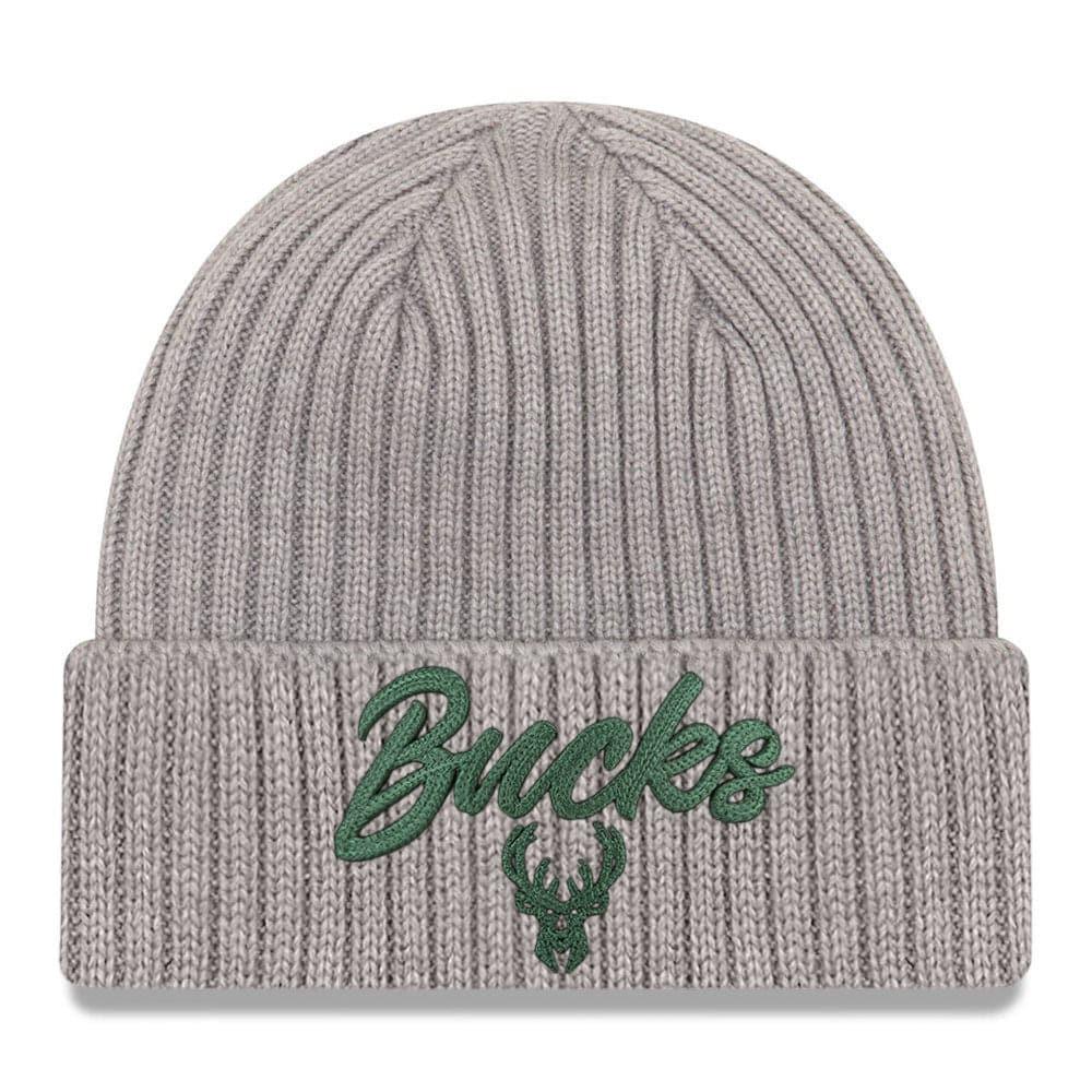Milwaukee Bucks New Era 2020 NBA Draft Knit Beanie - Heather Grey