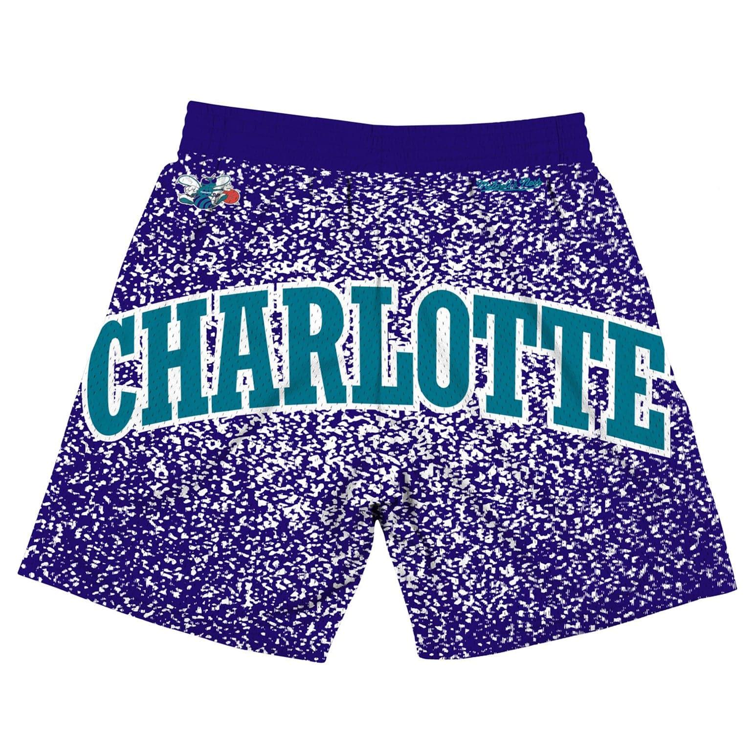Charlotte Hornets Mitchell & Ness NBA Jumbotron Subliminated Shorts