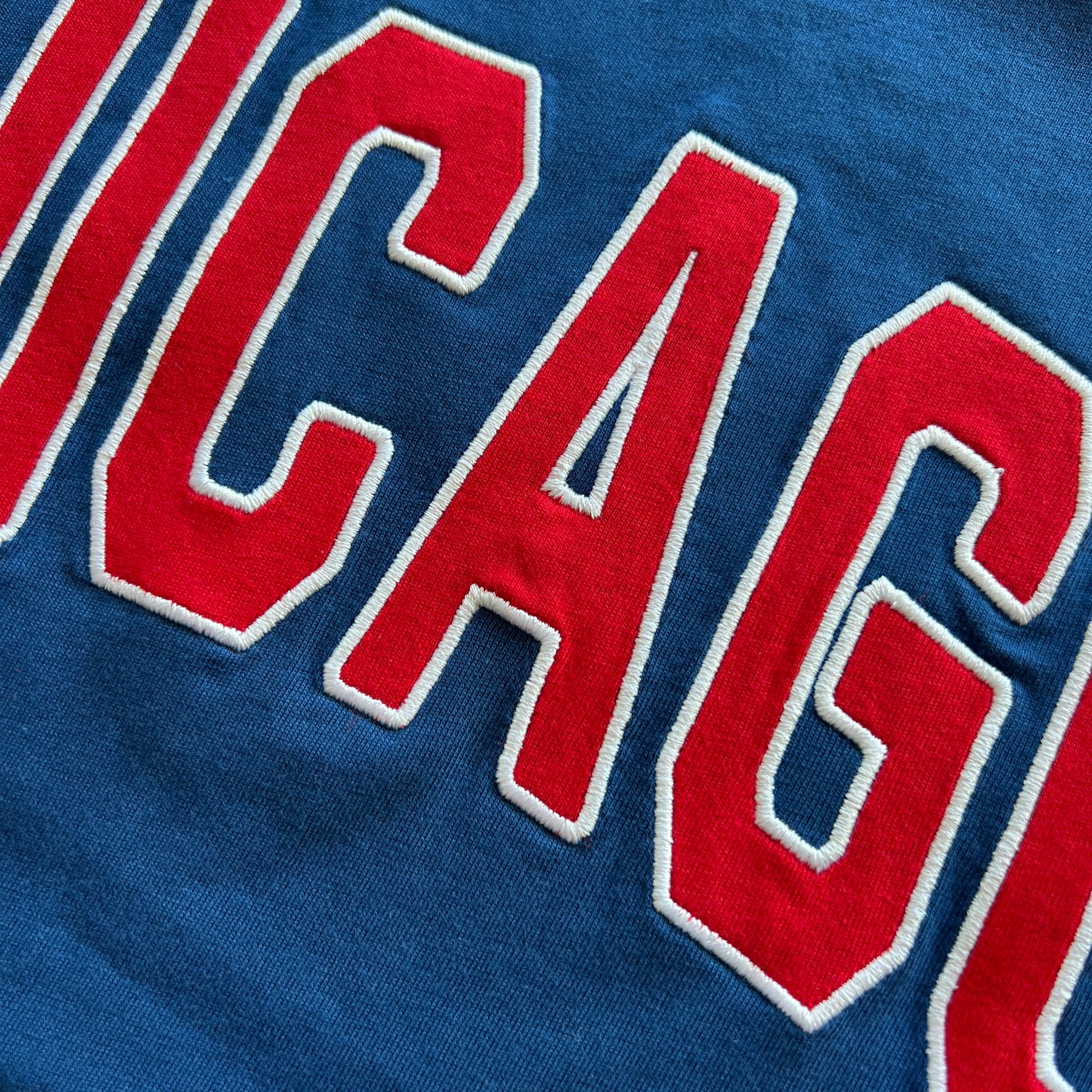 Chicago Cubs New Era MLB Applique Wordmark T-Shirt - Blue
