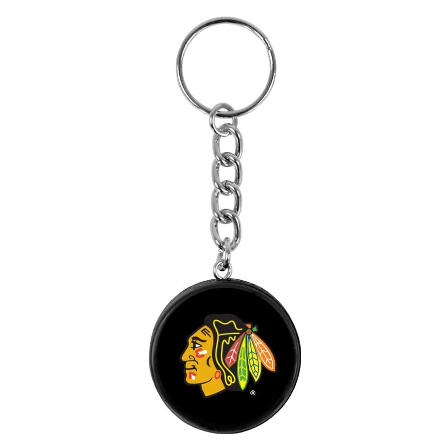 Chicago Blackhawks Inglasco NHL 1.5” Mini Puck Plastic Keychain