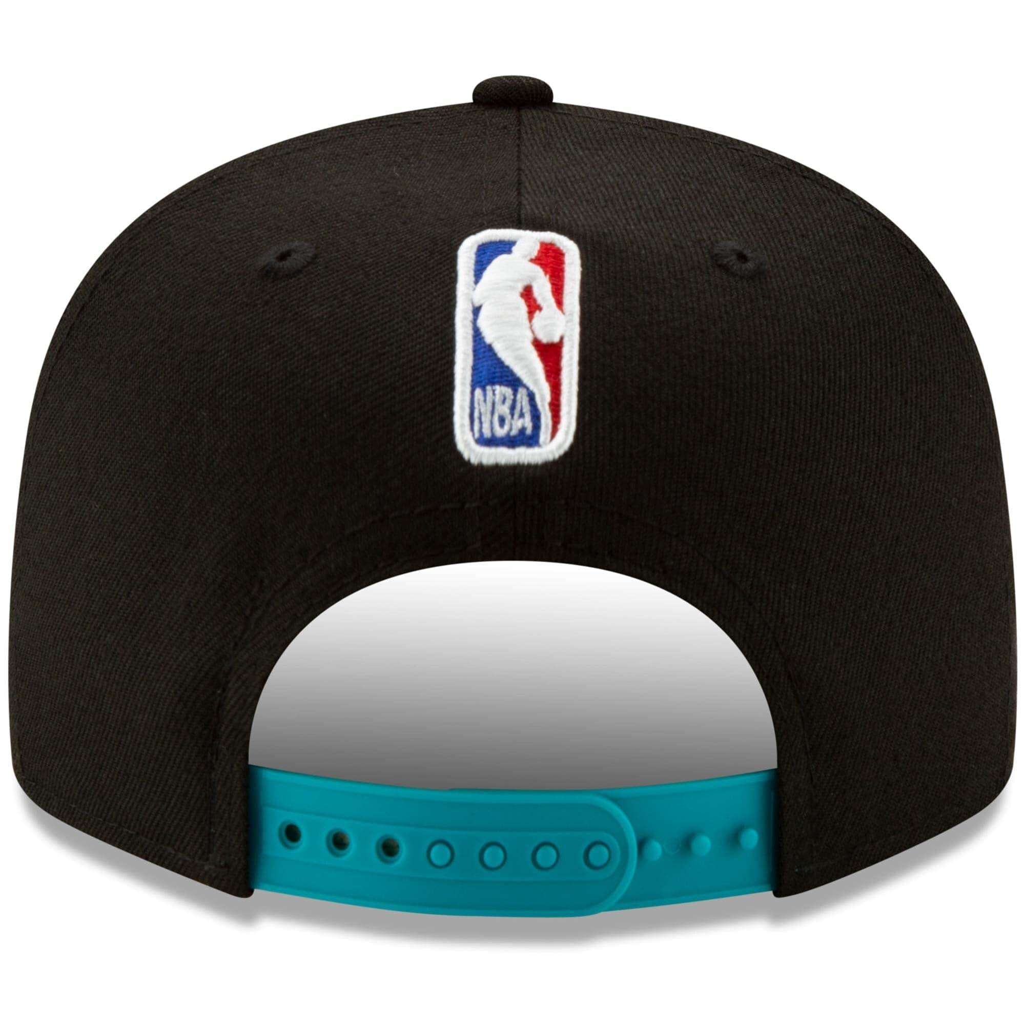 Charlotte Hornets New Era NBA 2020 Back Half 9FIFTY Snapback Hat - Black