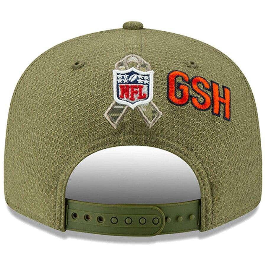Chicago Bears New Era NFL 2019 Salute To Service 9FIFTY Snapback Hat - Army