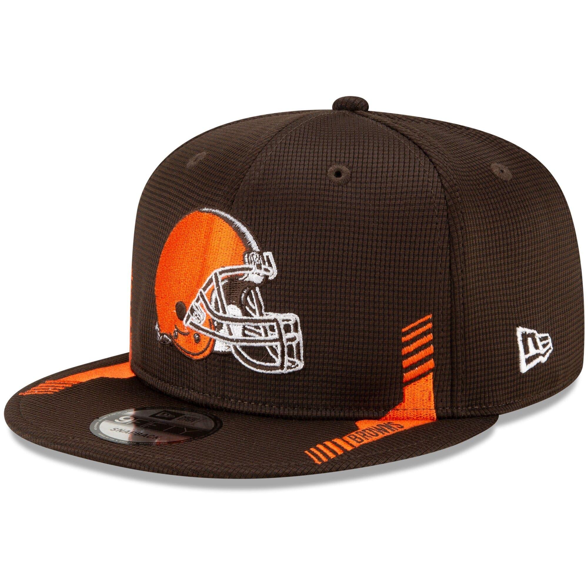 Cleveland Browns New Era NFL 2021 Sideline Home 9FIFTY Snapback Hat - Brown