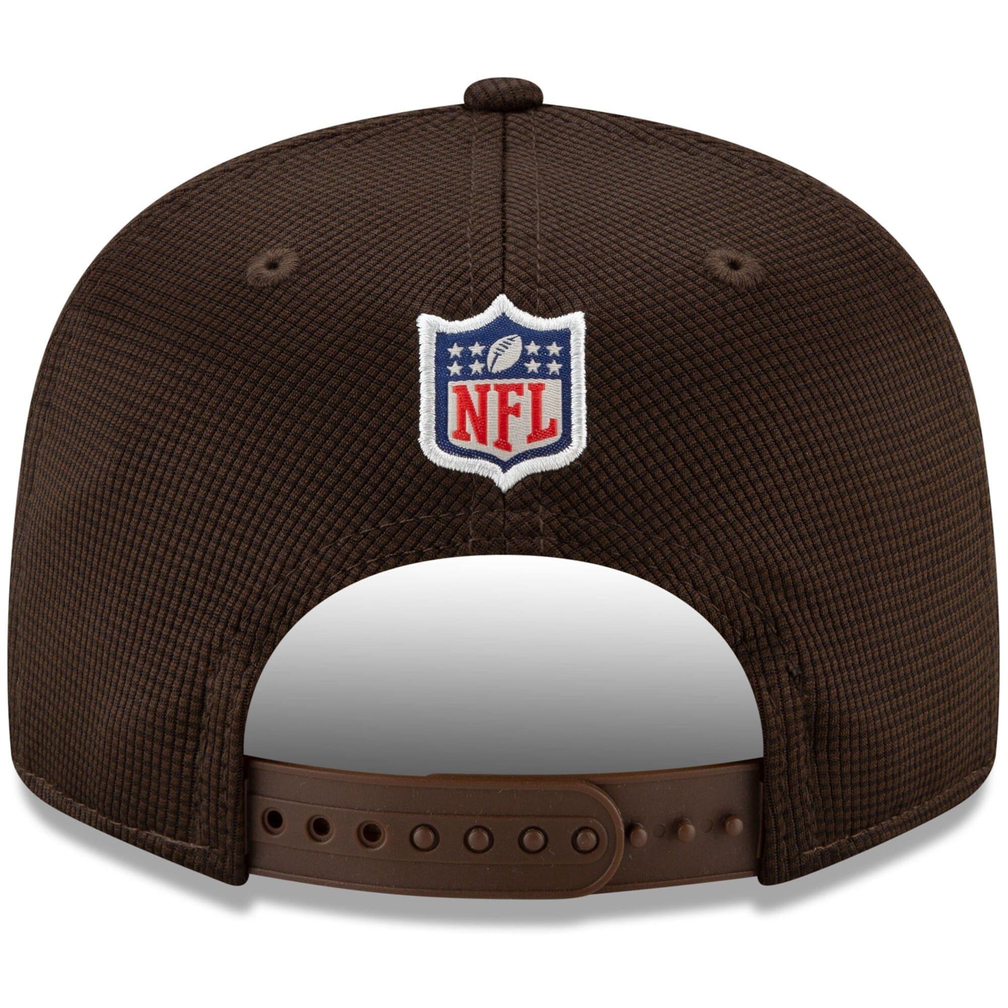 Cleveland Browns New Era NFL 2021 Sideline Home 9FIFTY Snapback Hat - Brown