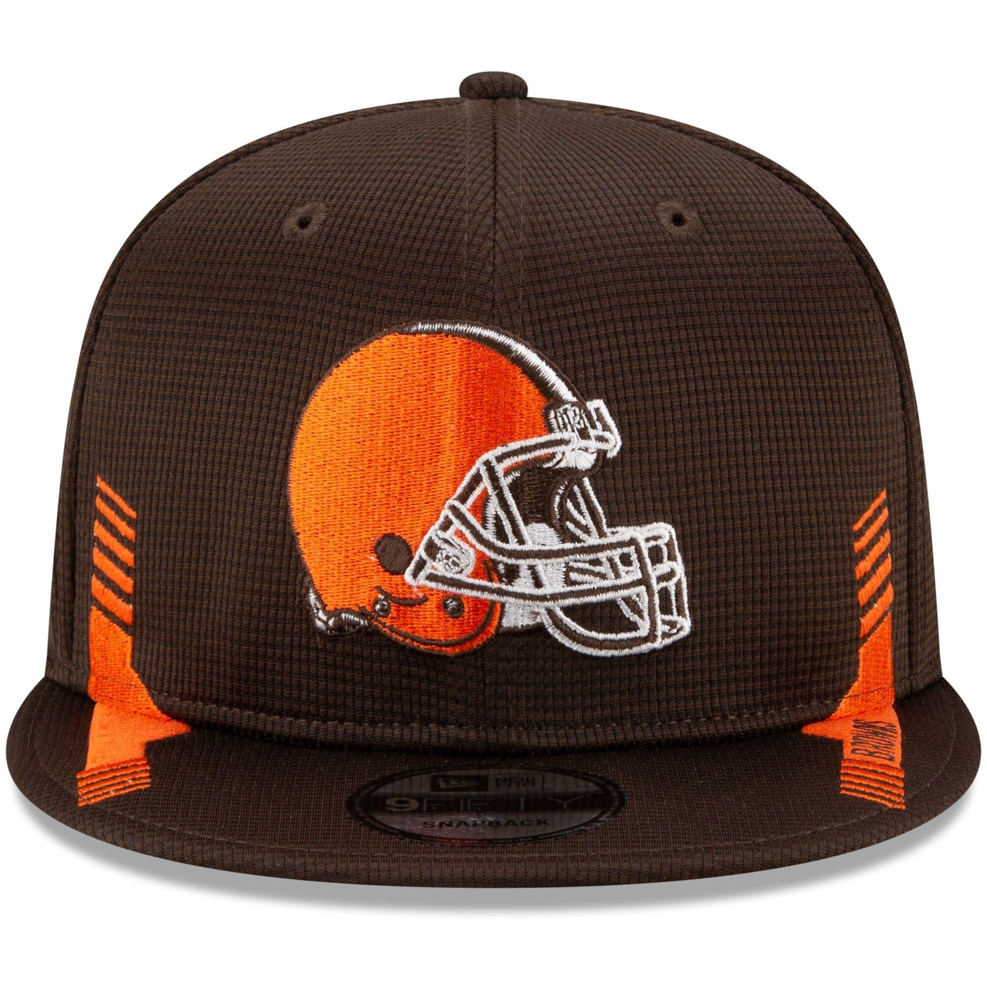 Cleveland Browns New Era NFL 2021 Sideline Home 9FIFTY Snapback Hat - Brown