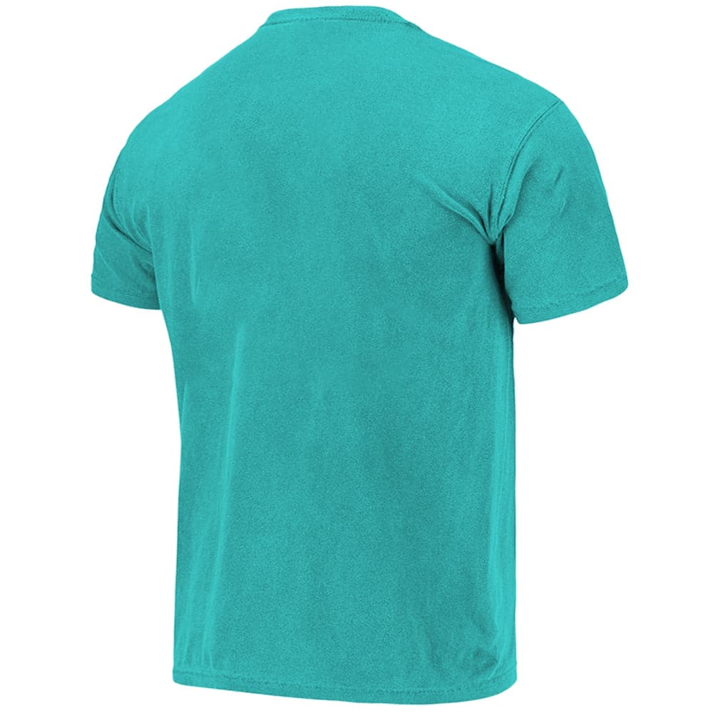 Anaheim Mighty Ducks NHL Shadow Graphic Vintage T-Shirt - Faded Teal