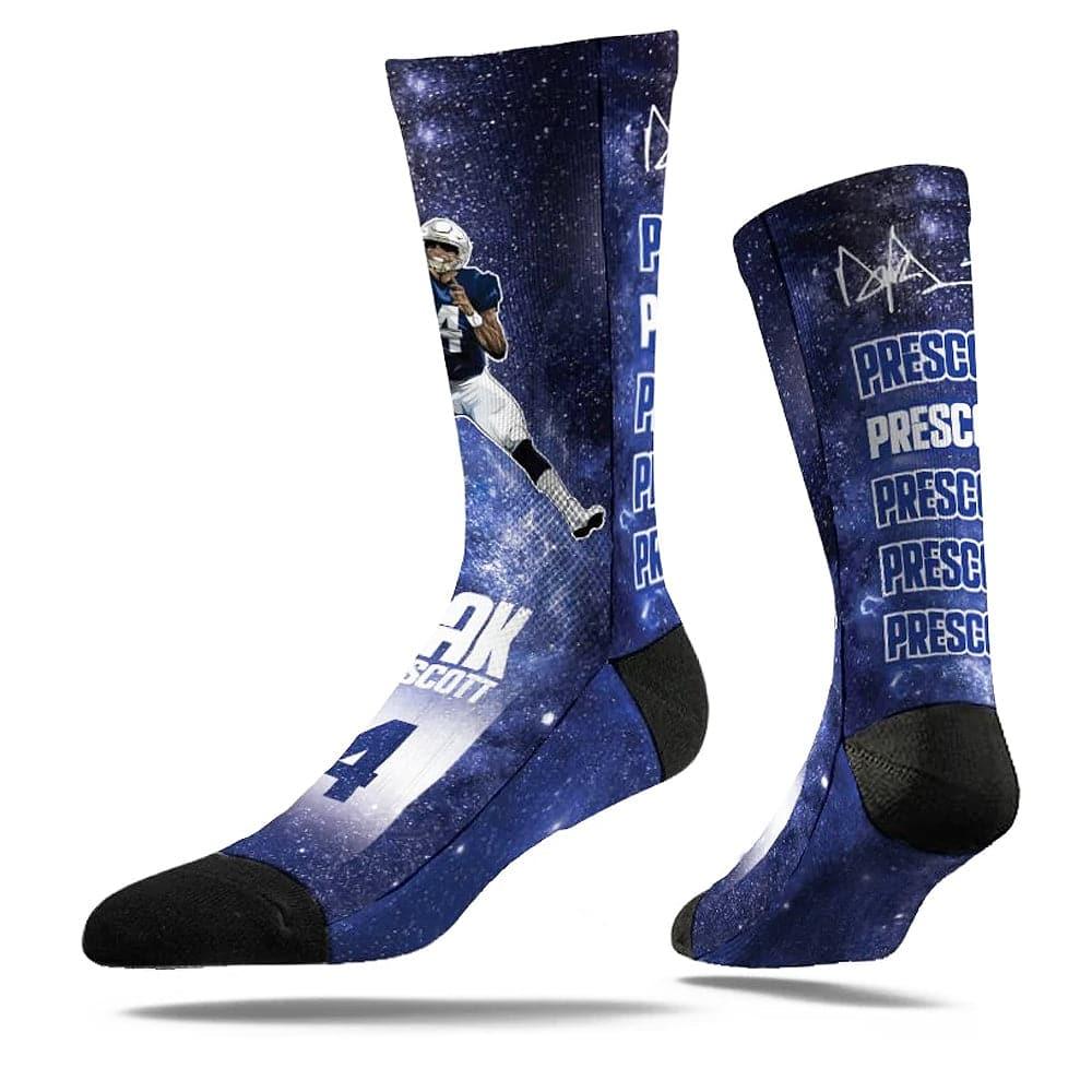 Dak Prescott Dallas Cowboys Strideline NFL Galaxy Classic Crew Socks - Navy