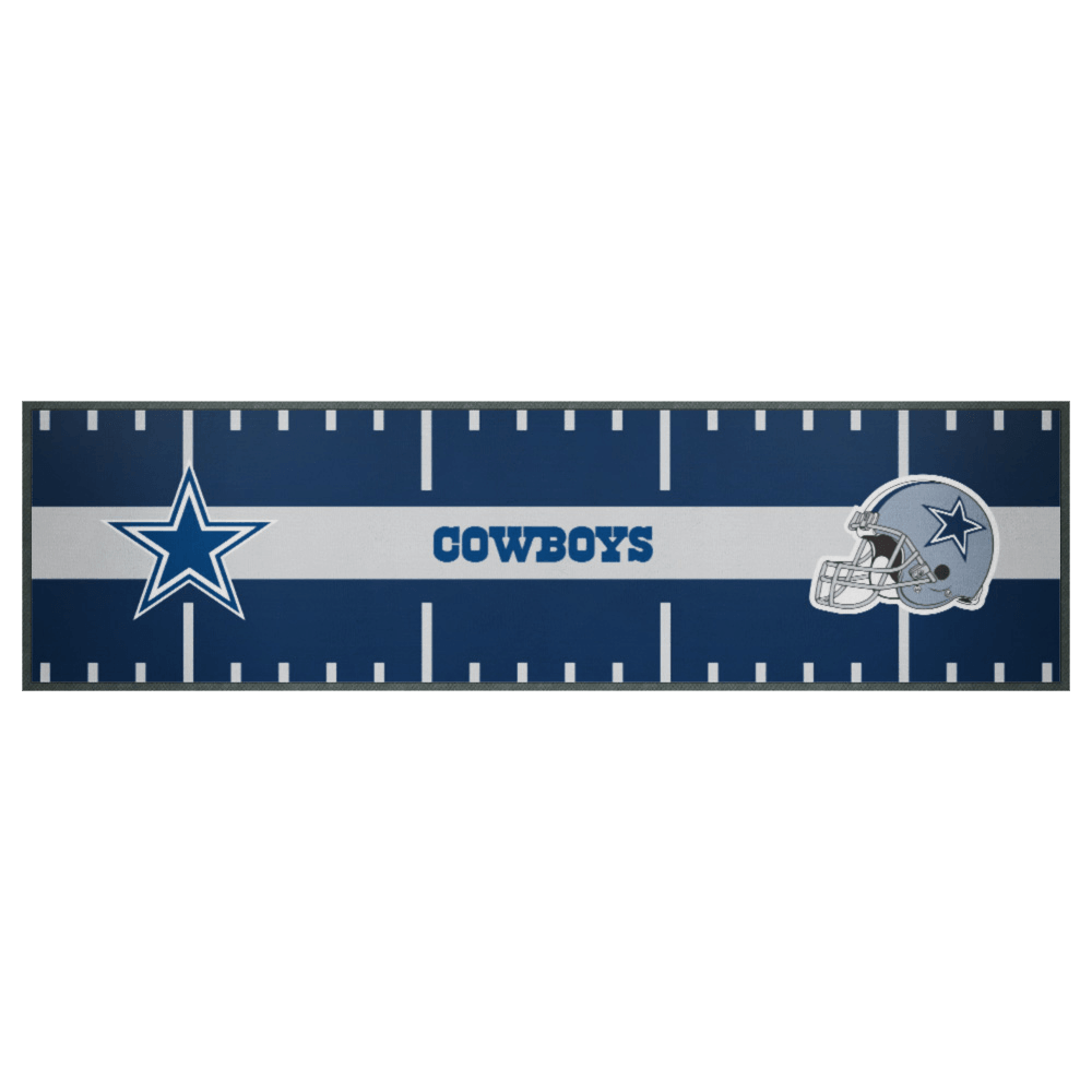 Dallas Cowboys NFL Team Field 90 x 25cm Bar Runner/Mat