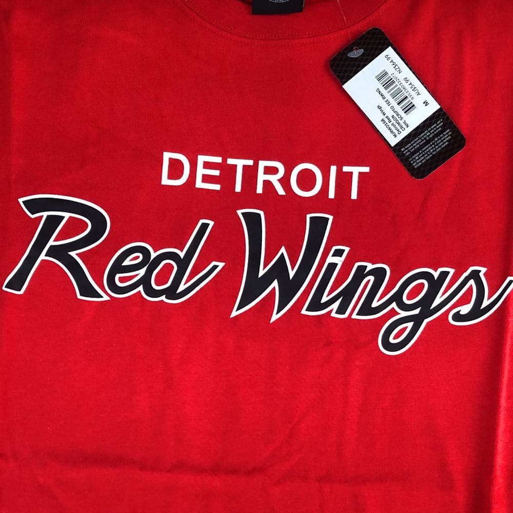 Detroit Red Wings NHL Branded Team Scripto T-Shirt - Red