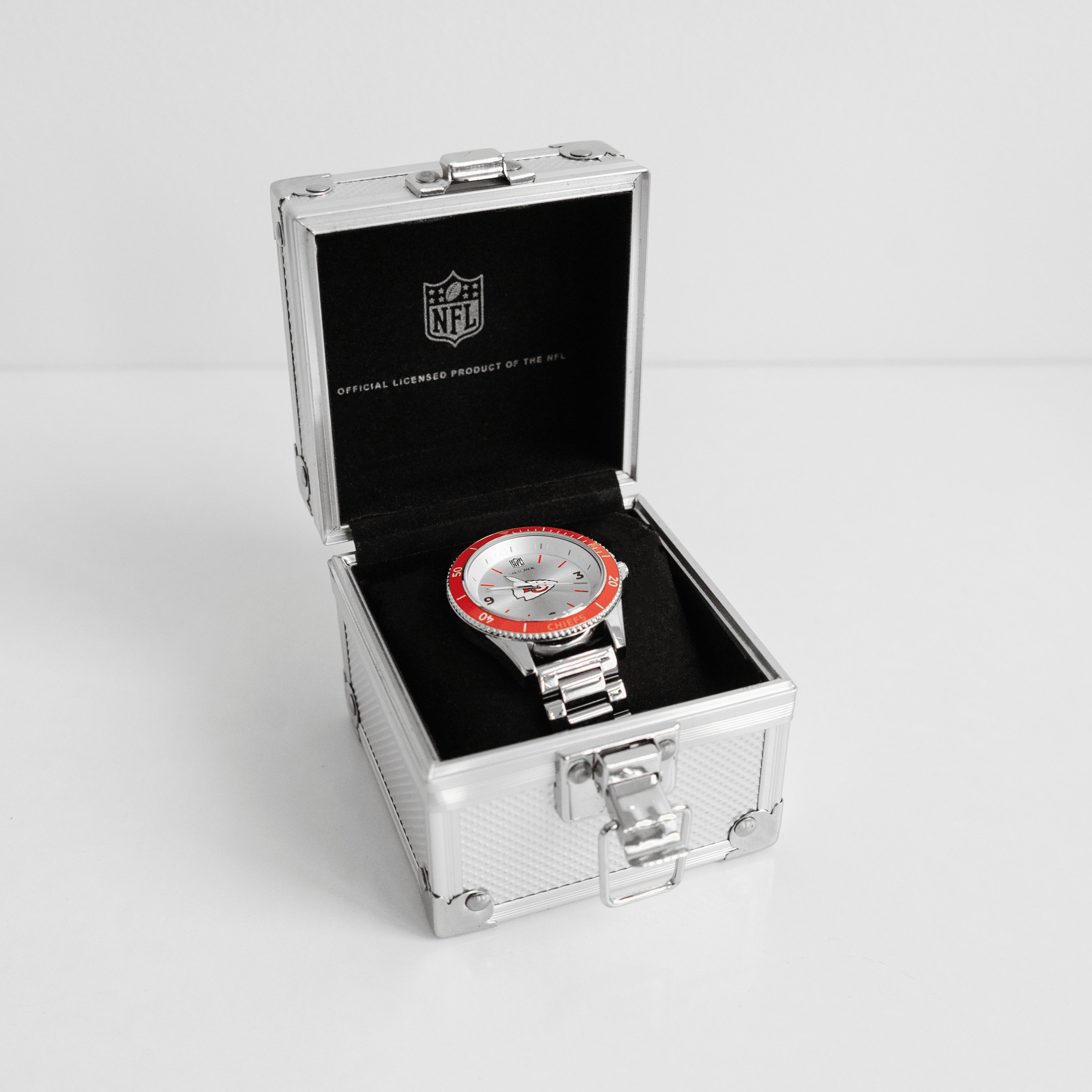 Kansas City Chiefs Uncle Jack NFL Team Unisex Watch - Silver