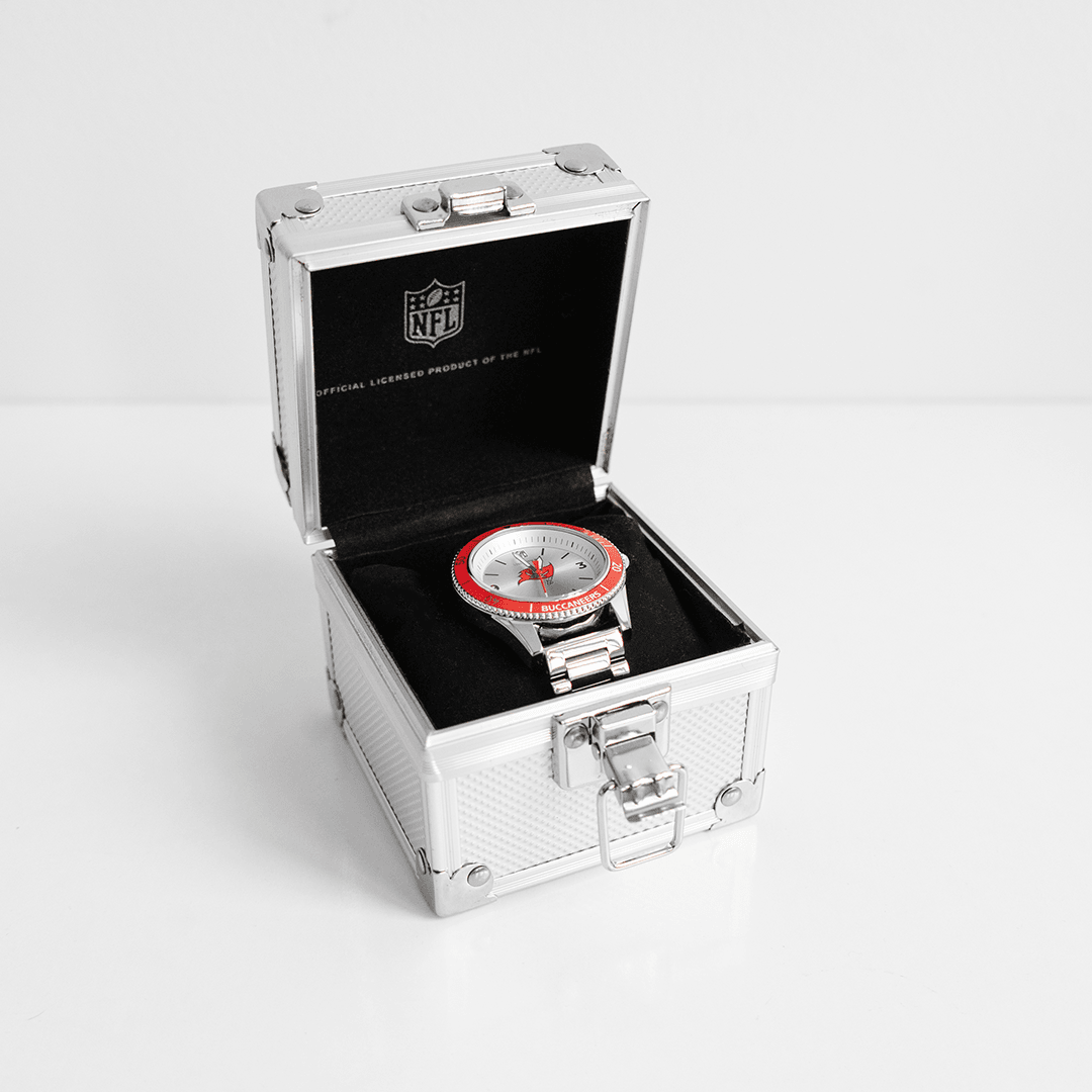 Tampa Bay Buccaneers Uncle Jack NFL Team Unisex Watch - Silver