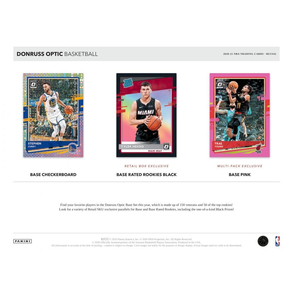 2020-21 NBA Panini Optic Basketball Retail Trading Card Box - 80 Cards