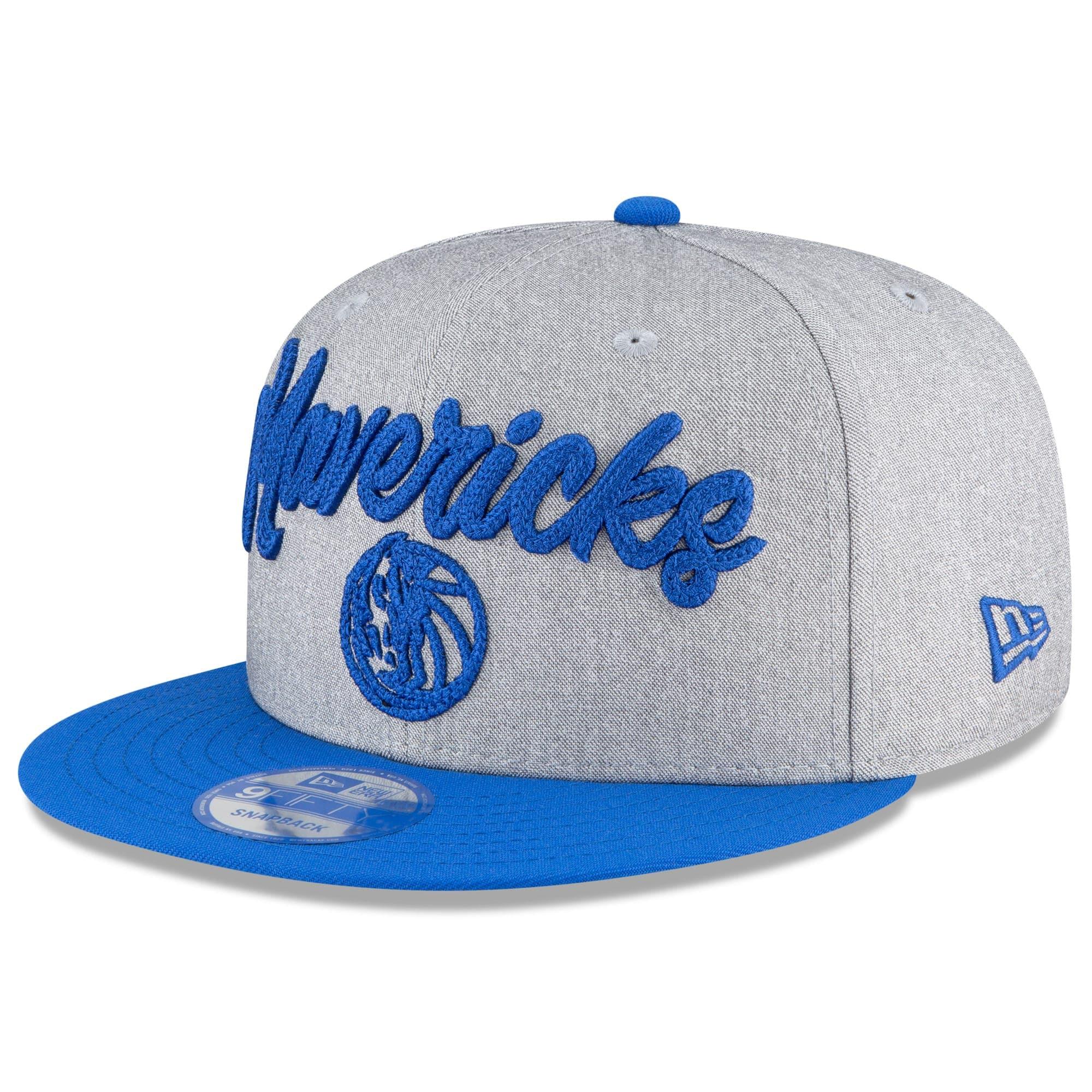 Dallas Mavericks New Era 2020 NBA Draft 9FIFTY Snapback Hat - Heather Grey