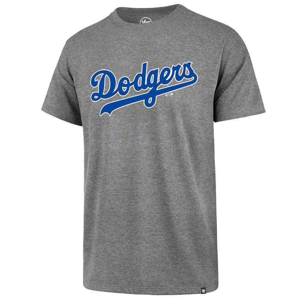 Los Angeles Dodgers '47 MLB Wordmark Splitter T-Shirt - Grey